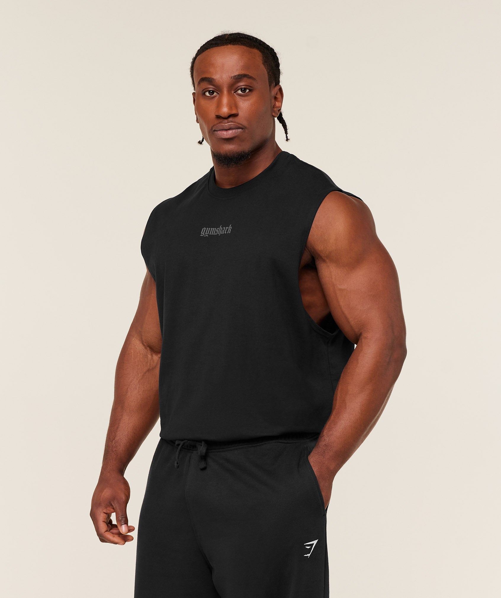 Gymshark Olde English Tank 'GS Black'