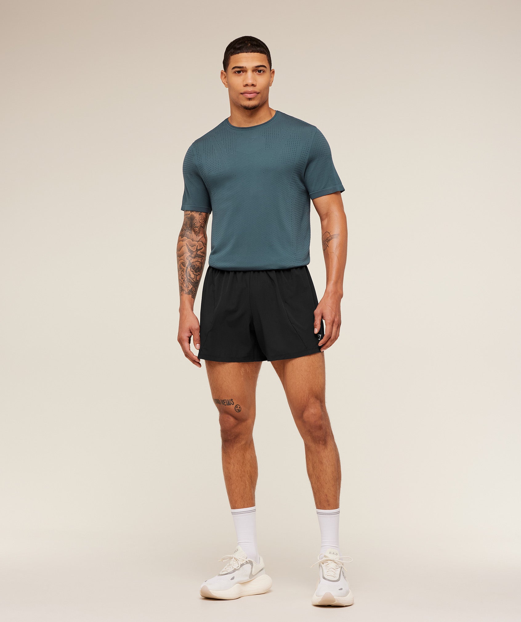 Gymshark Seamless Running T-Shirt 'GS Stealth Blue'