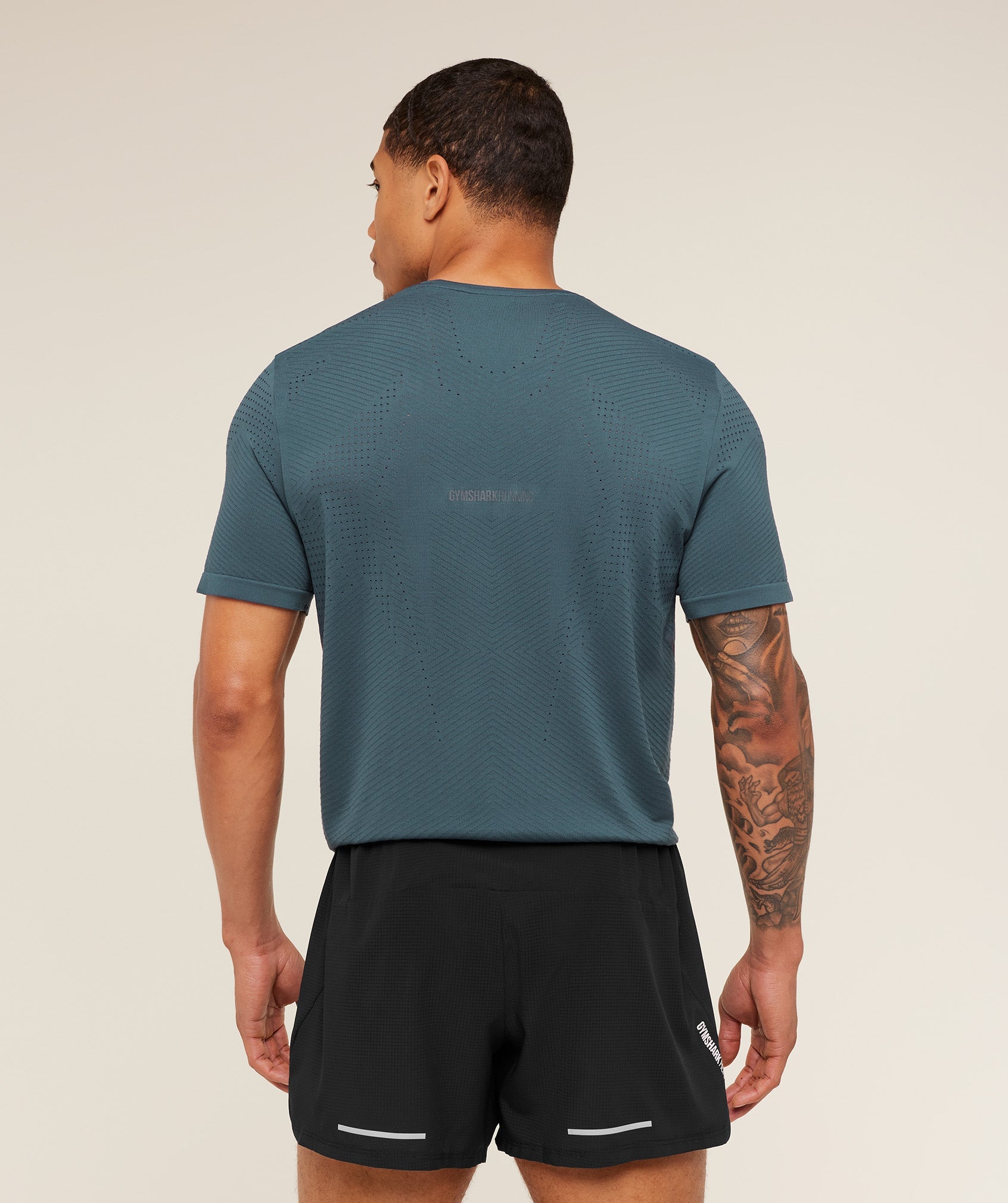Gymshark Arrival Oversized T-Shirt 'GS Stealth Blue'