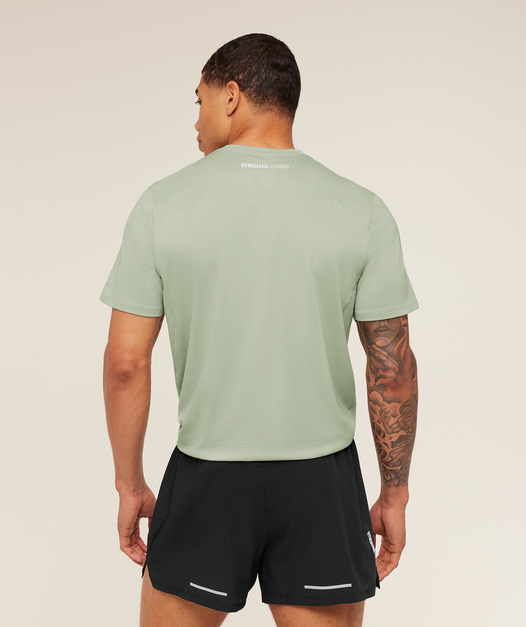 Gymshark Running T-Shirt 'GS Haze Green'
