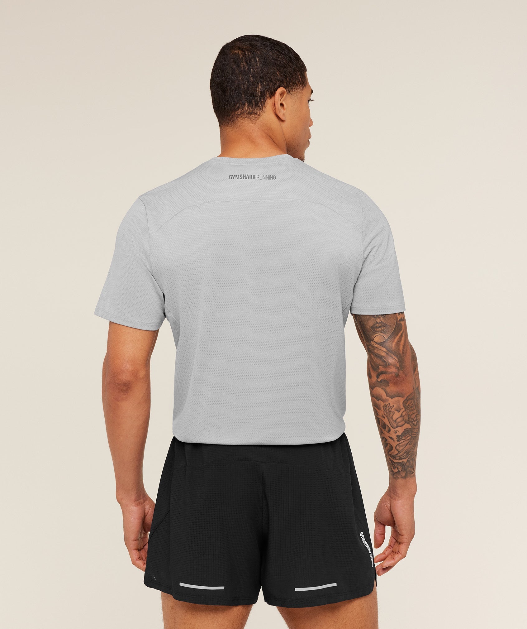 Gymshark Running T-Shirt 'Stratus Grey'