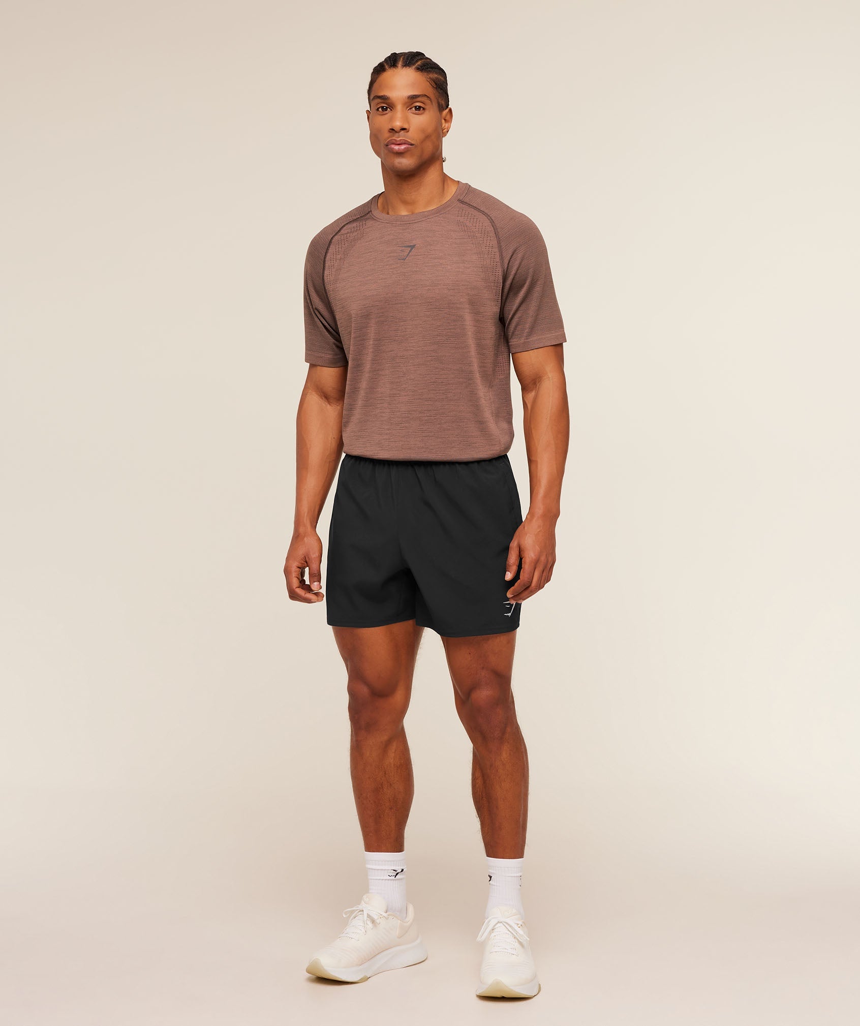 Gymshark Versatile Seamless T-Shirt 'Taupe Brown Cool Brown'