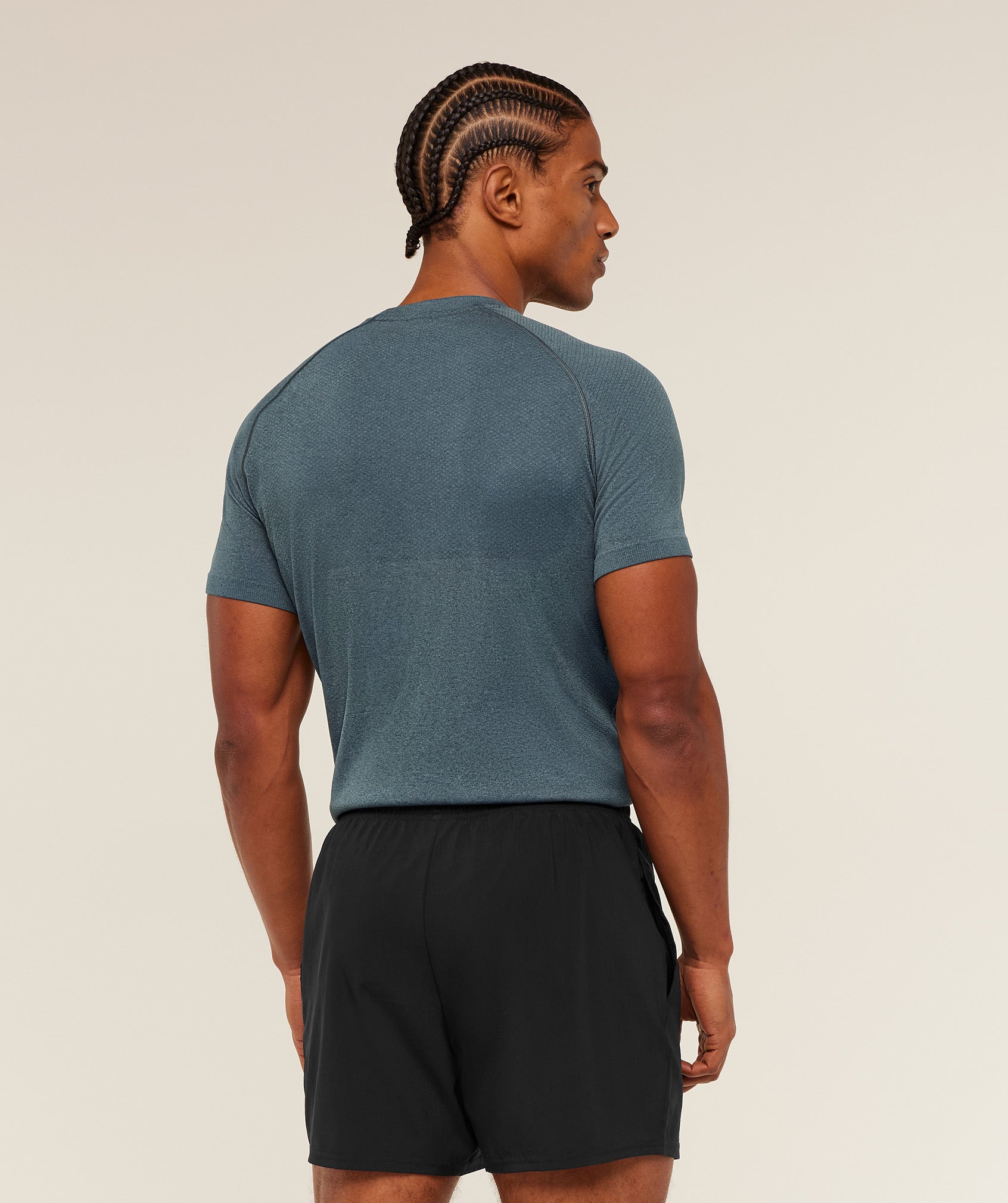 Gymshark Vital Seamless T-Shirt 'Iron Blue Stealth Blue'