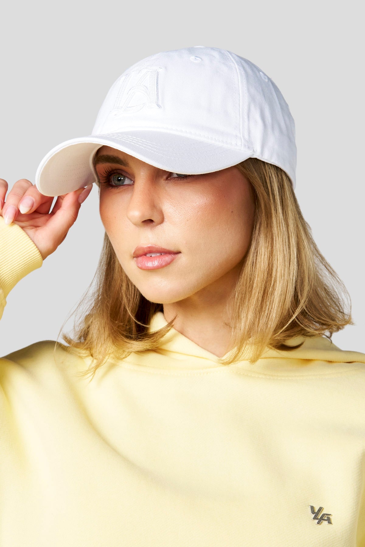 YoungLA W6128 - Dad Hat 'White'