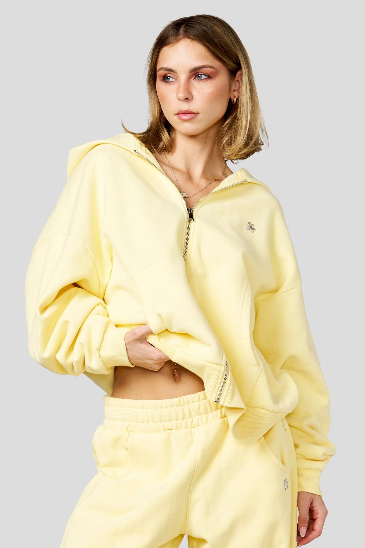 YoungLA W5210 - Studio Edit Zip Hoodie 'Yellow'