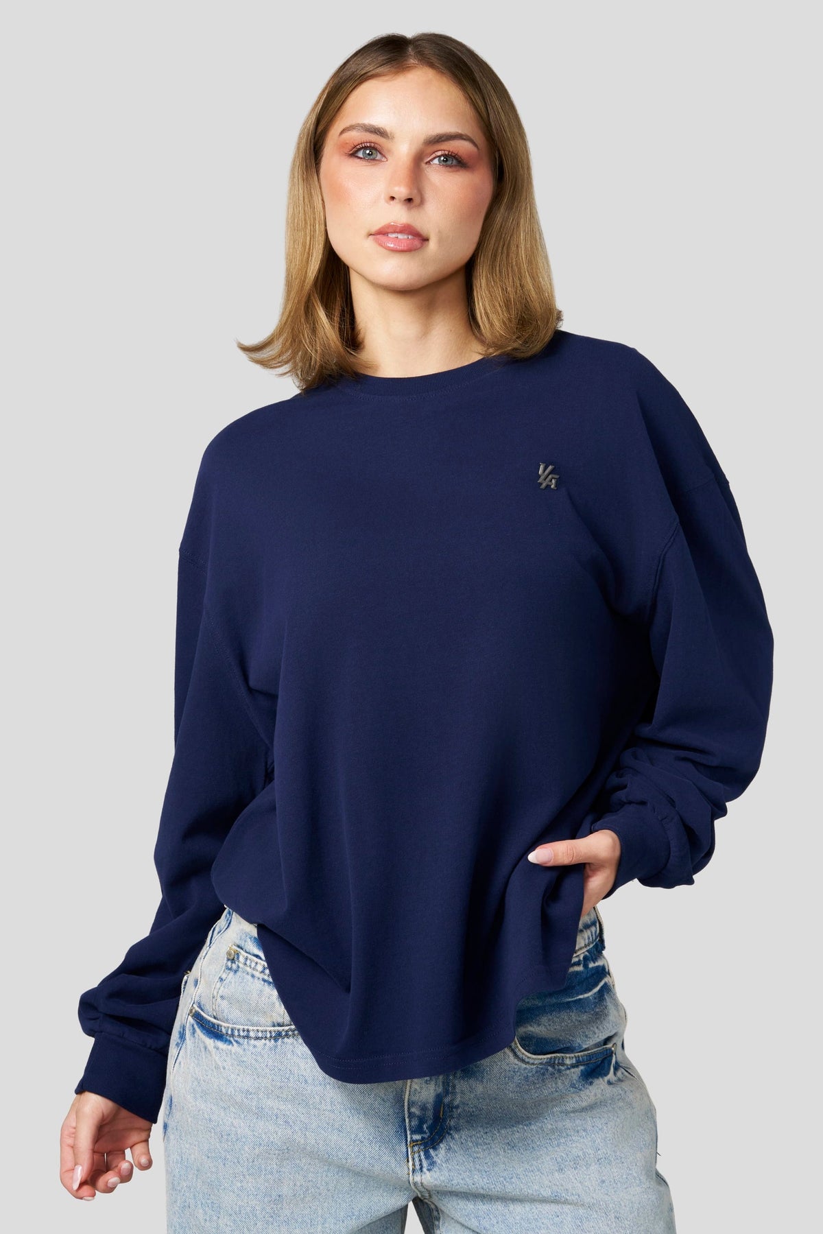 YoungLA W4328 - Studio Edit Long Sleeve Tee 'Navy'