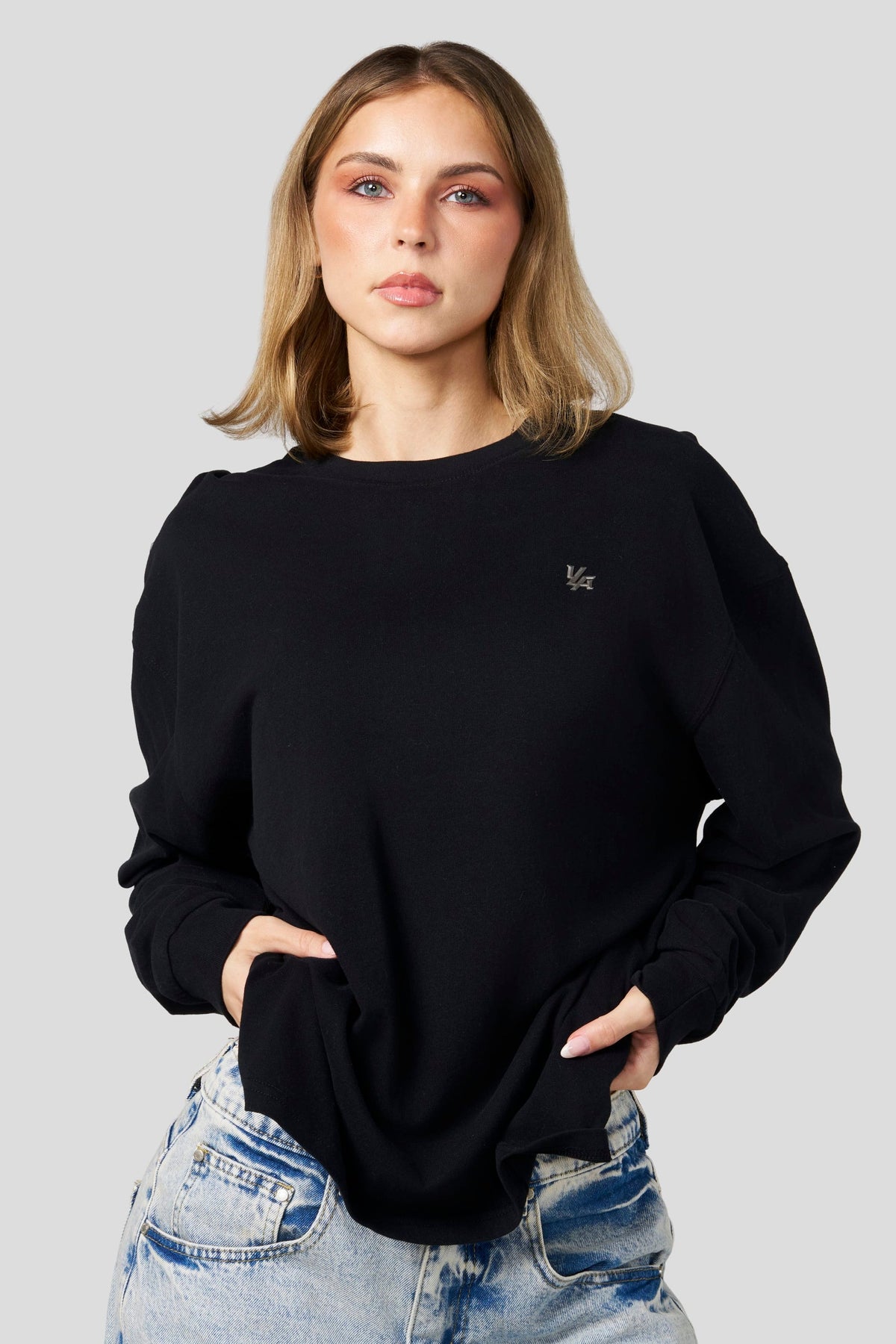 YoungLA W4328 - Studio Edit Long Sleeve Tee 'Jet Black'