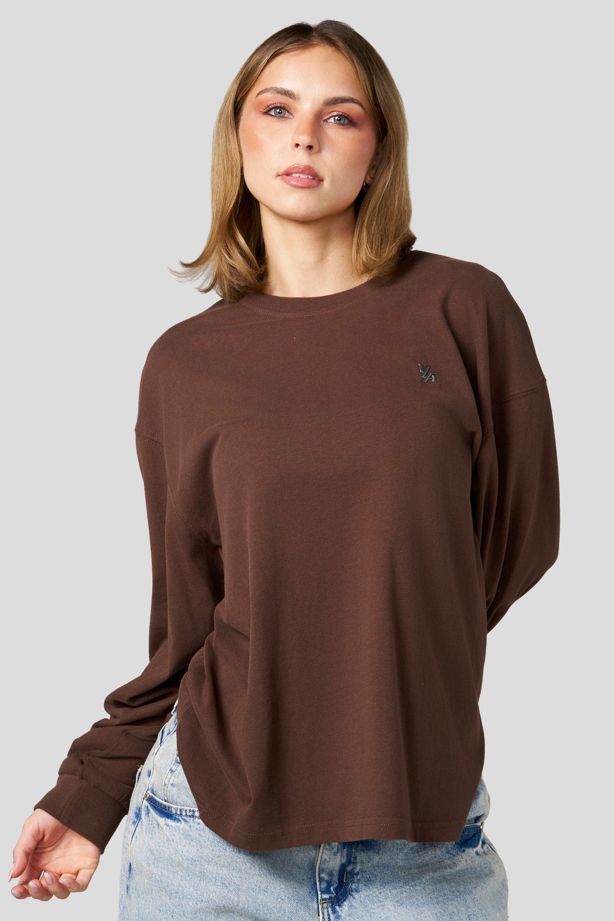 YoungLA W4328 - Studio Edit Long Sleeve Tee 'Light Brown'