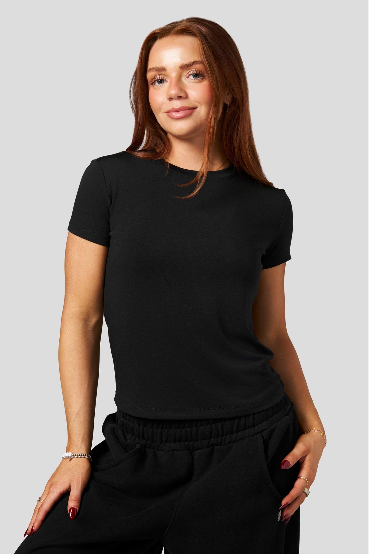 YoungLA W4350 - Studio Edit Relaxed Tee 'Jet Black'