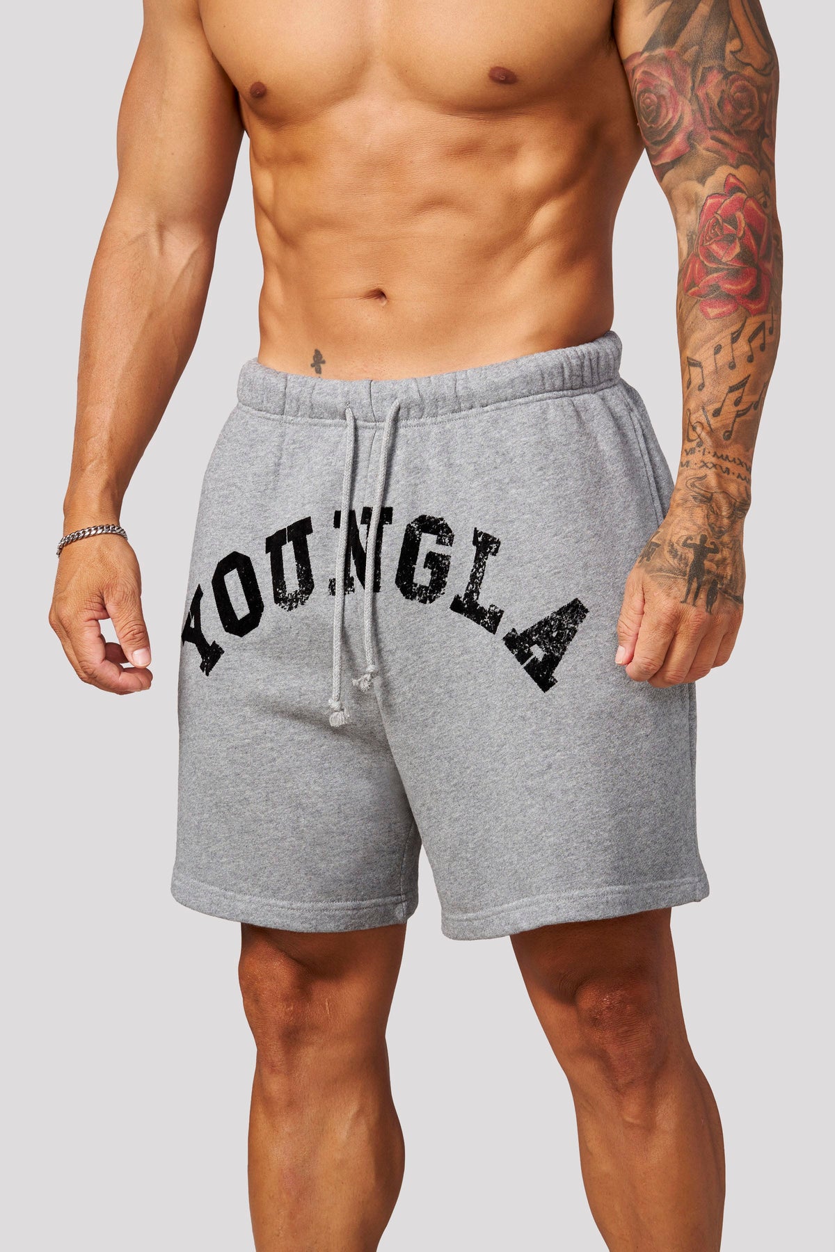 YoungLA 1046 - Arc Collection - Shorts 'Heather Grey'