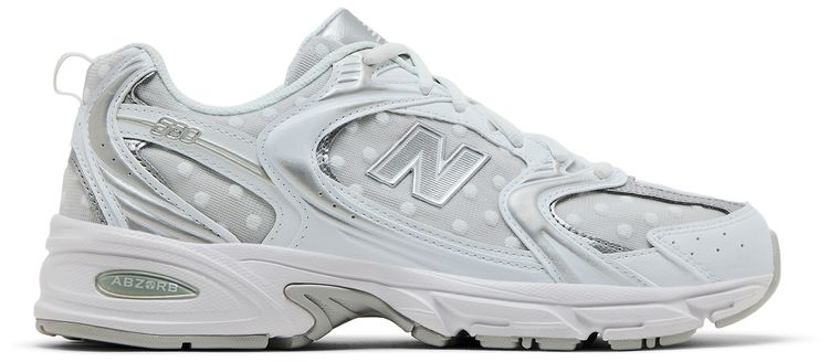 New Balance 530 'White Silver Metallic Polka Dots'