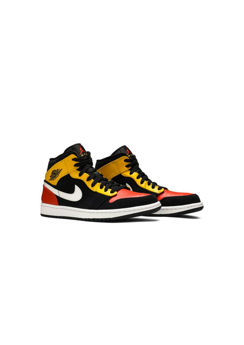 Air Jordan 1 Mid 'Black Amarillo Orange'