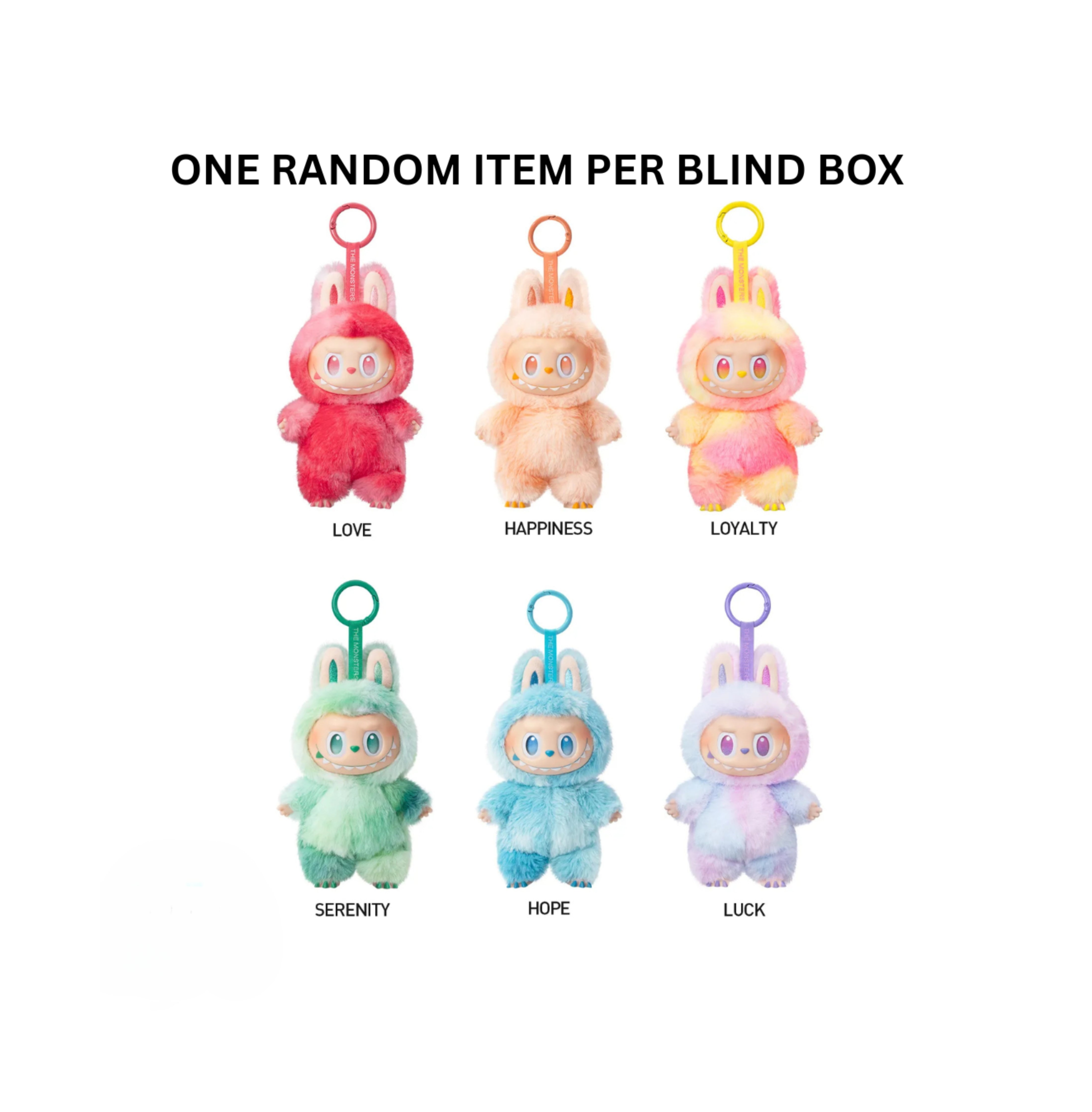 Pop Mart Labubu The Monsters Big into Energy Series Vinyl Plush Pendant Sealed Case (PACK OF 1)