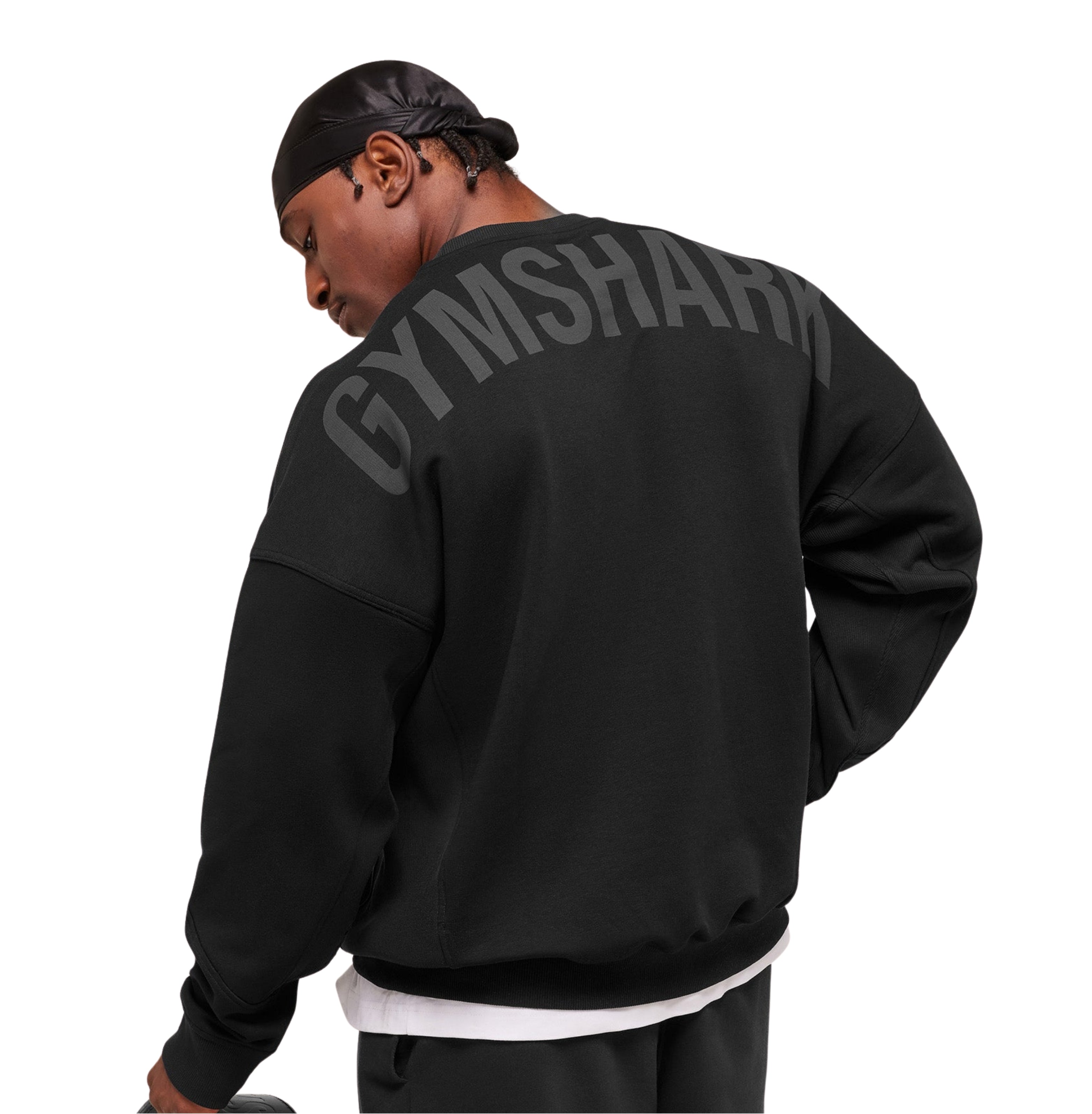 Gymshark Power Crew 'Black Asphalt Grey'
