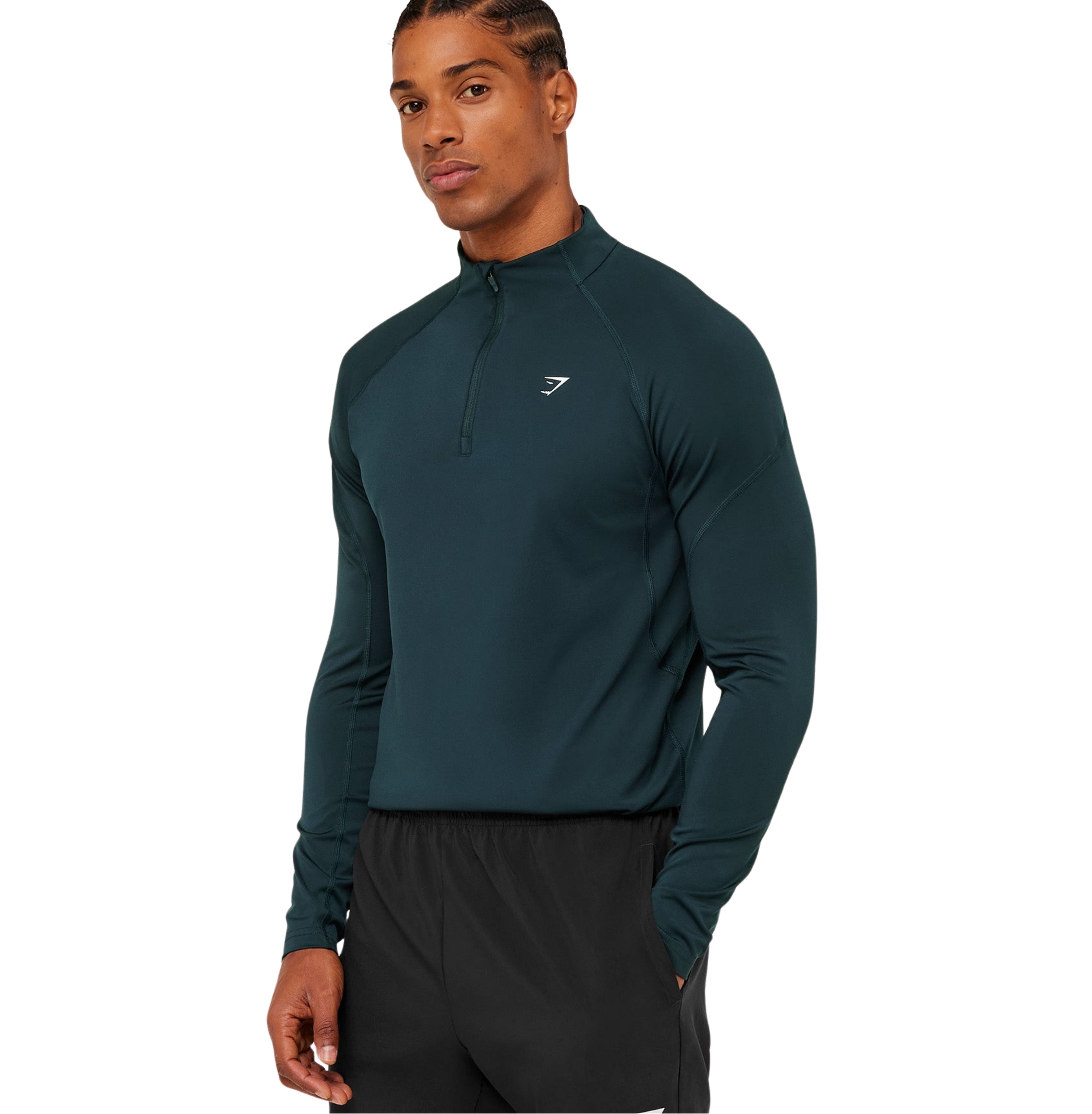 Gymshark Performance 1/4 Zip 'Deep Petrol Blue'