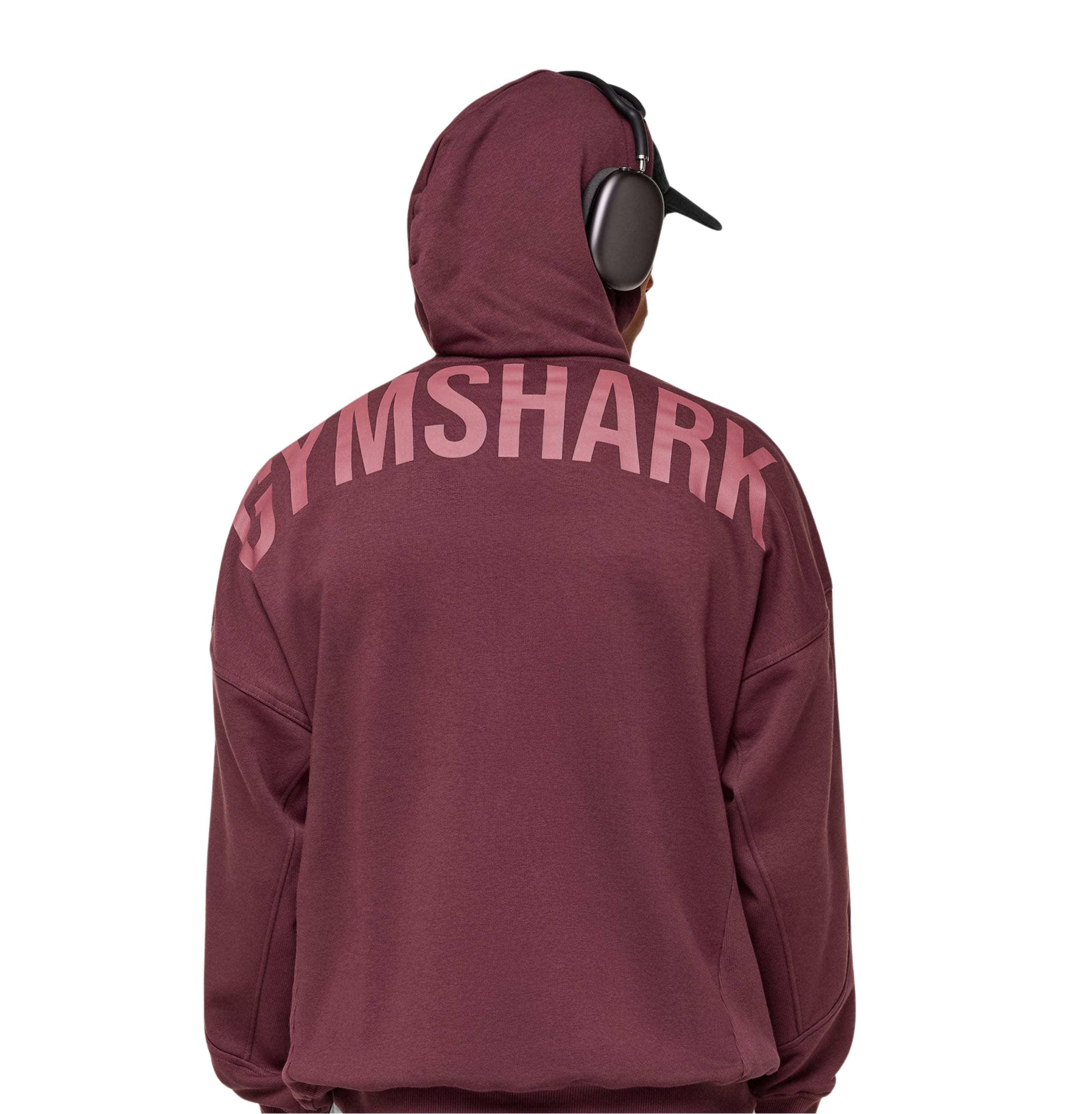 Gymshark Power Oversized Hoodie 'GS Impact Burgundy'