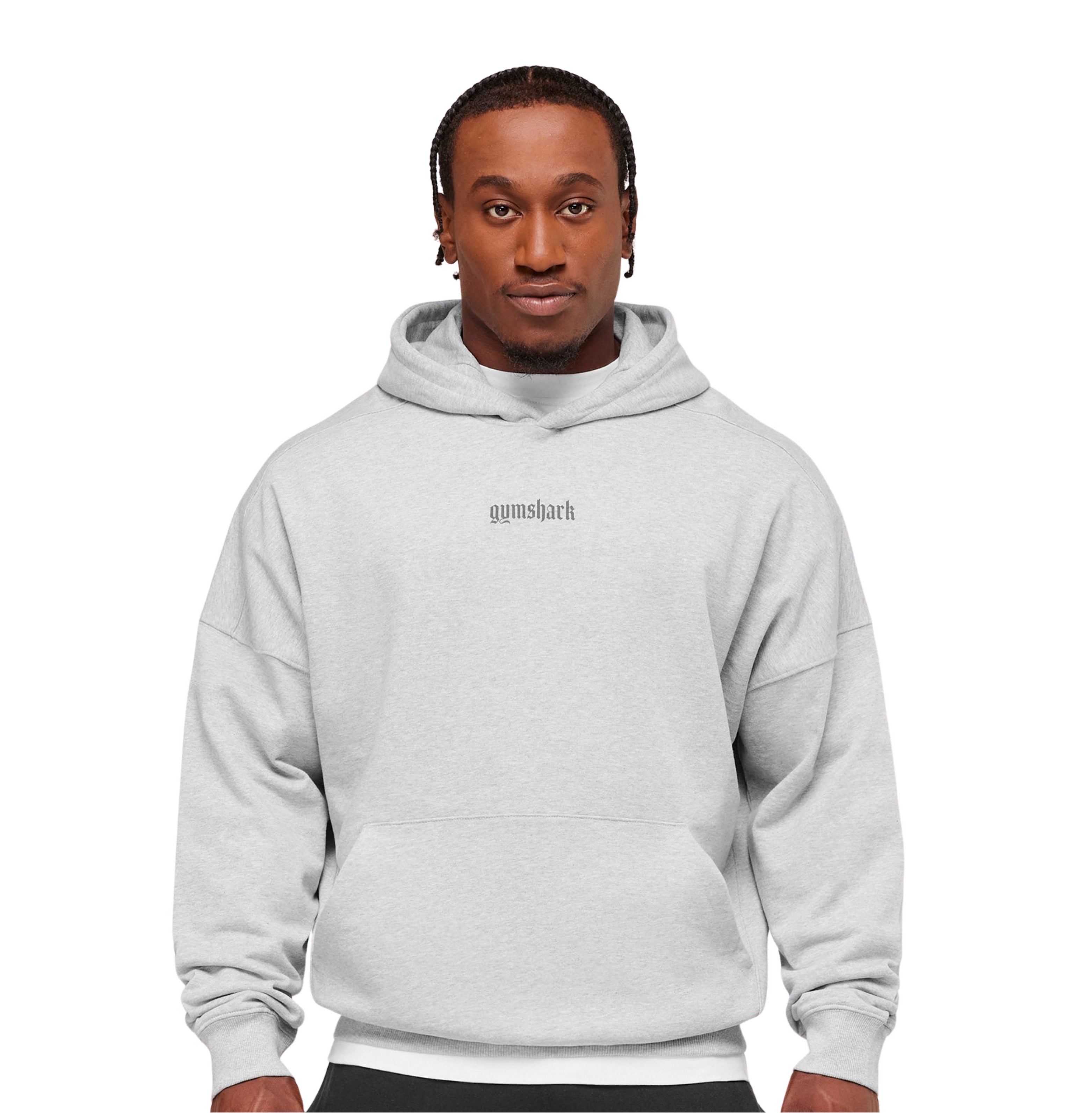 Gymshark Olde English Hoodie 'Soft Grey Marl'