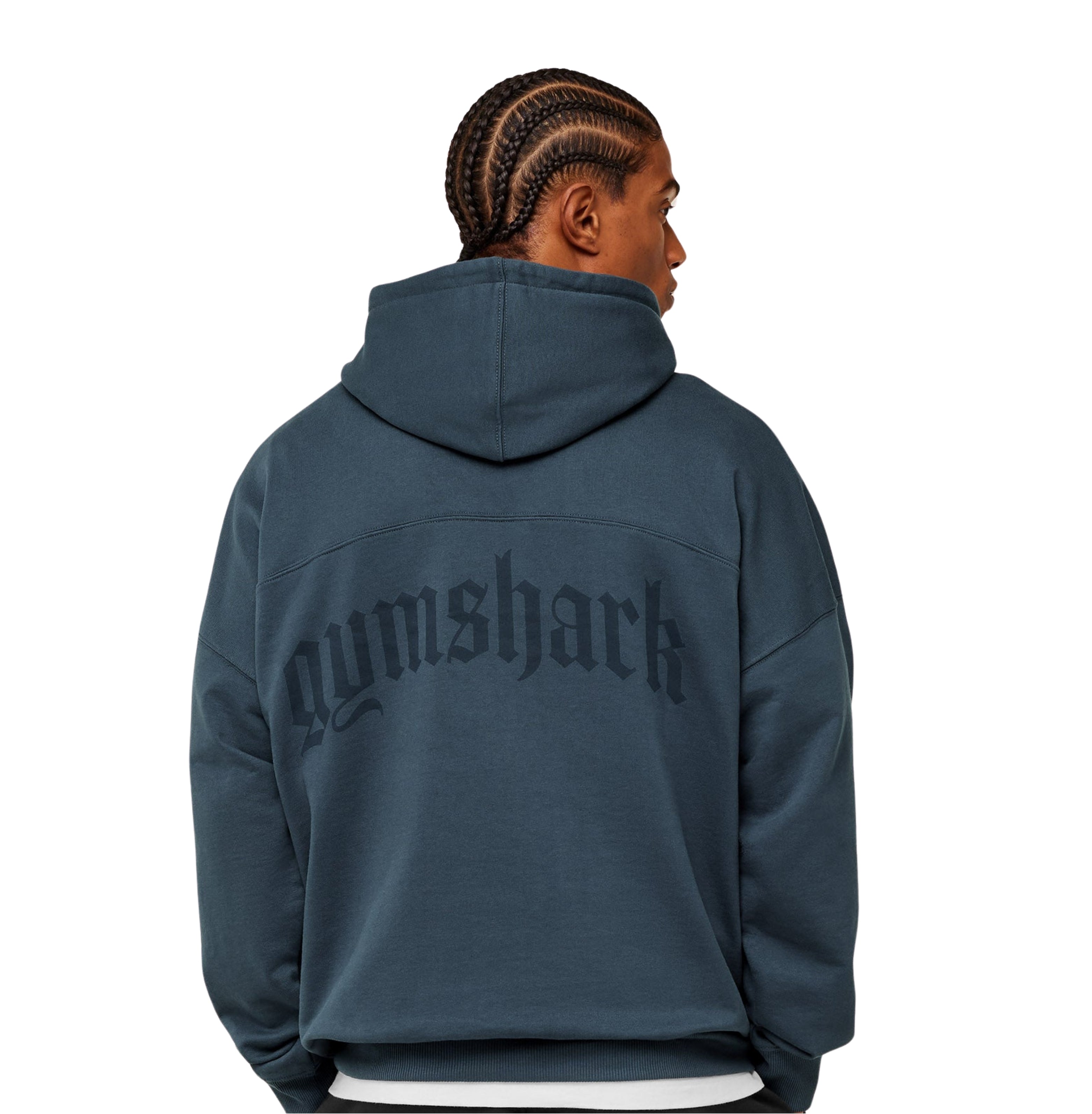 Gymshark Olde English Hoodie 'GS Stealth Blue'