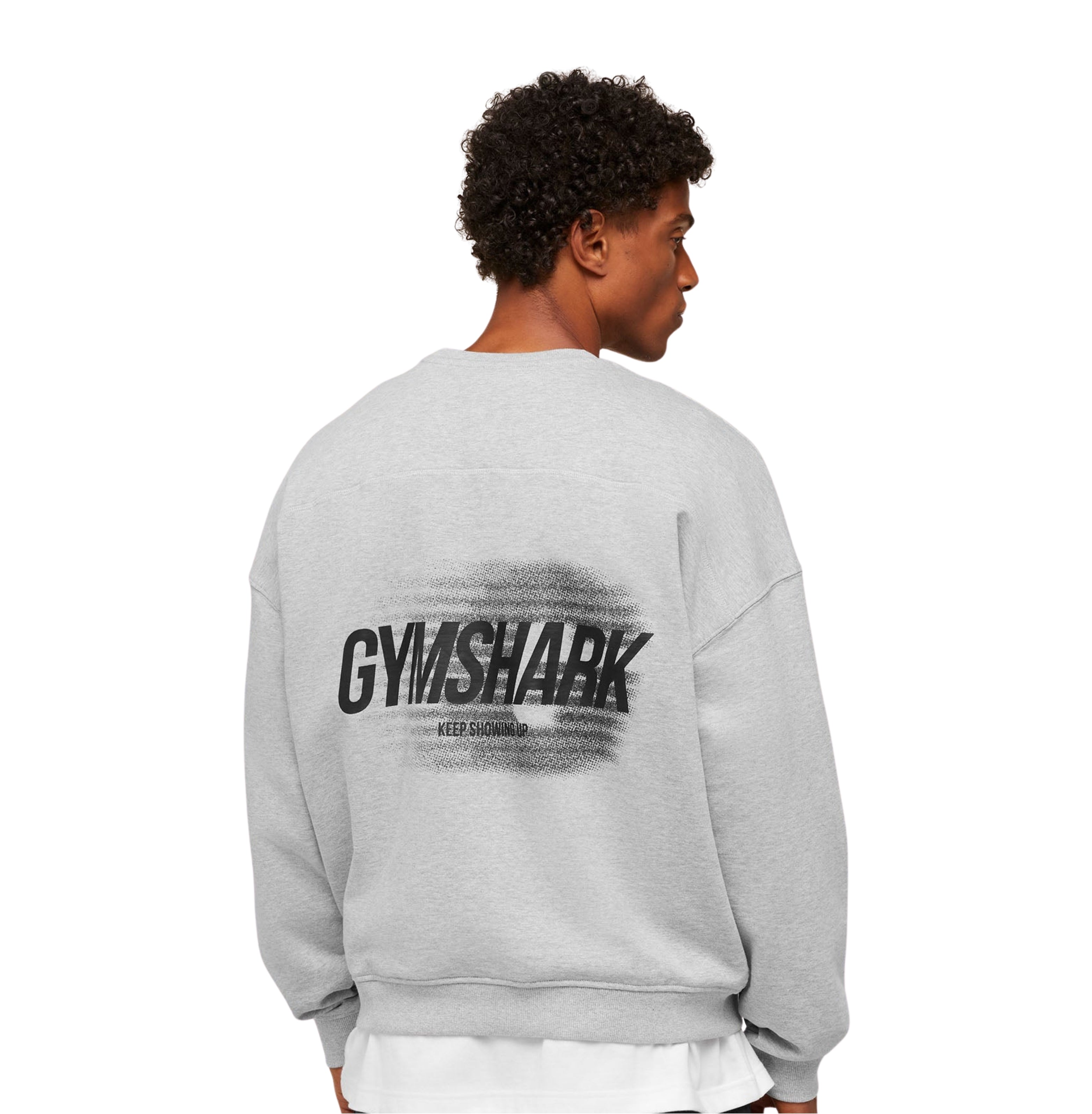 Gymshark Hybrid Sweatshirt 'Bros Soft Grey Marl'