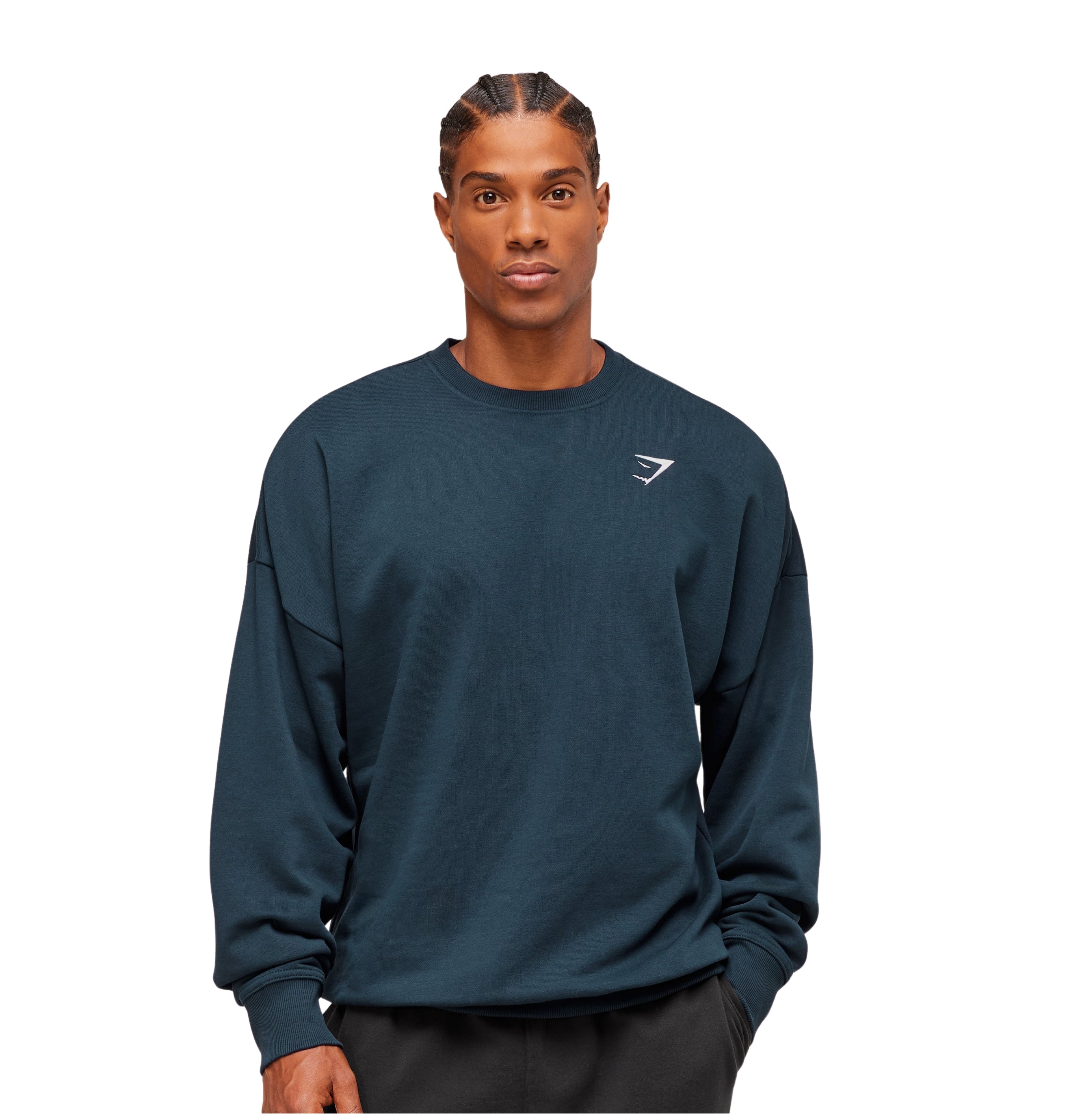 Gymshark Oversized Crest Crew 'Navy'