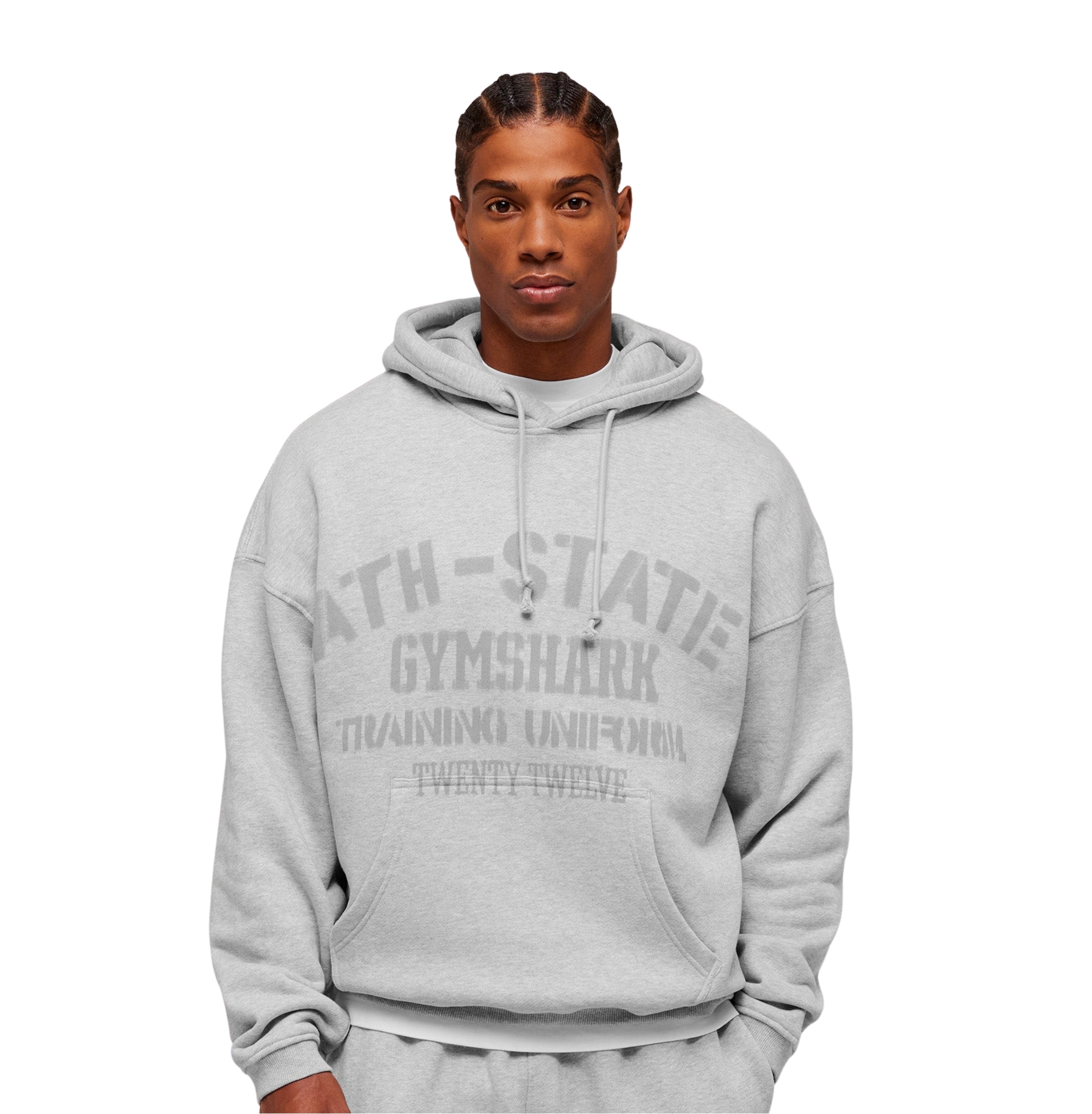 Gymshark Collegiate Hoodie 'Soft Grey Marl'
