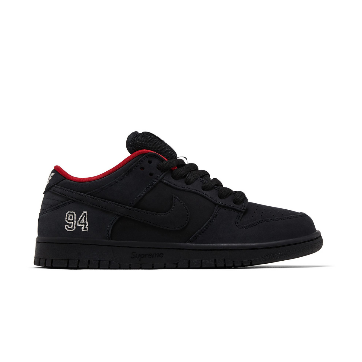Shop Nike SB Dunk Low x Supreme 94 'Black' Shop Nike SB Dunk Low x Supreme 94 'Black'