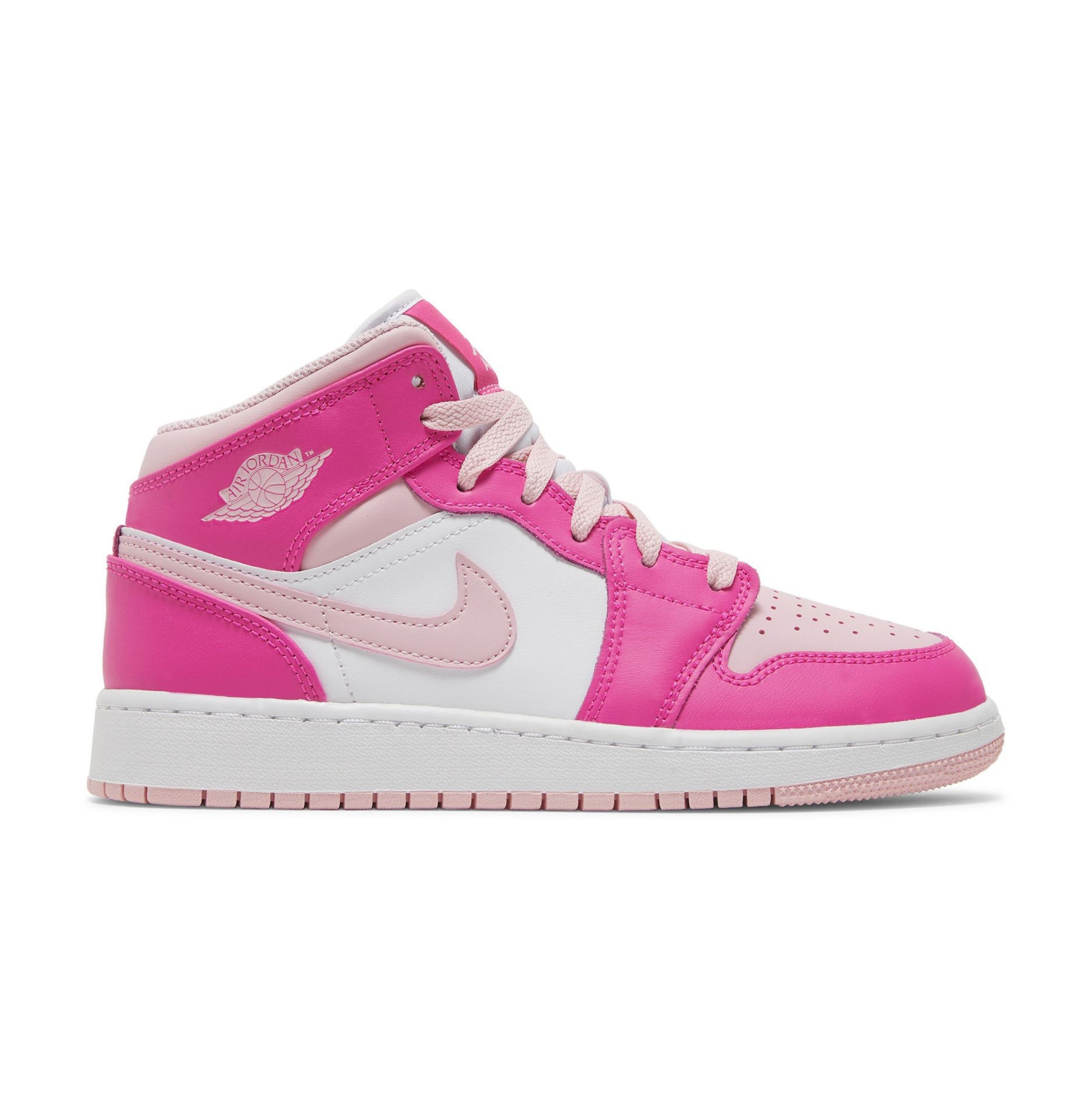 Air Jordan 1 Mid "Fierce Pink" (GS)