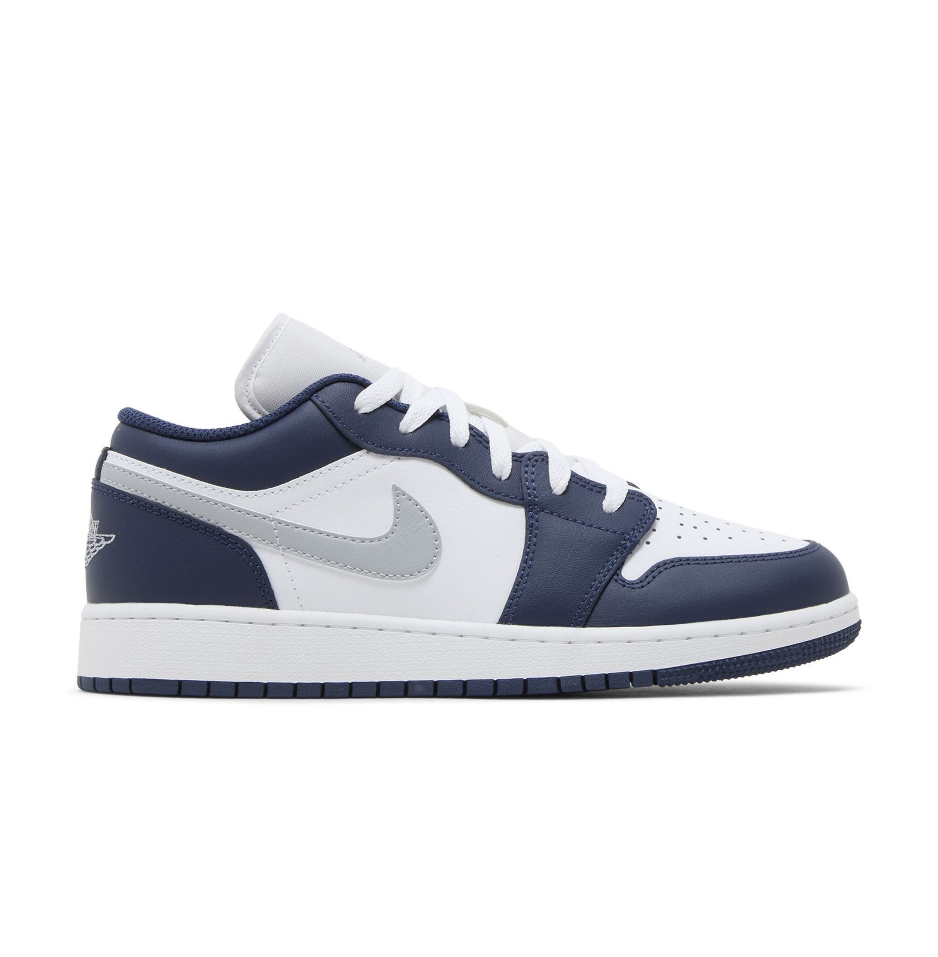Air Jordan 1 Low GS 'Midnight Navy Wolf Grey'