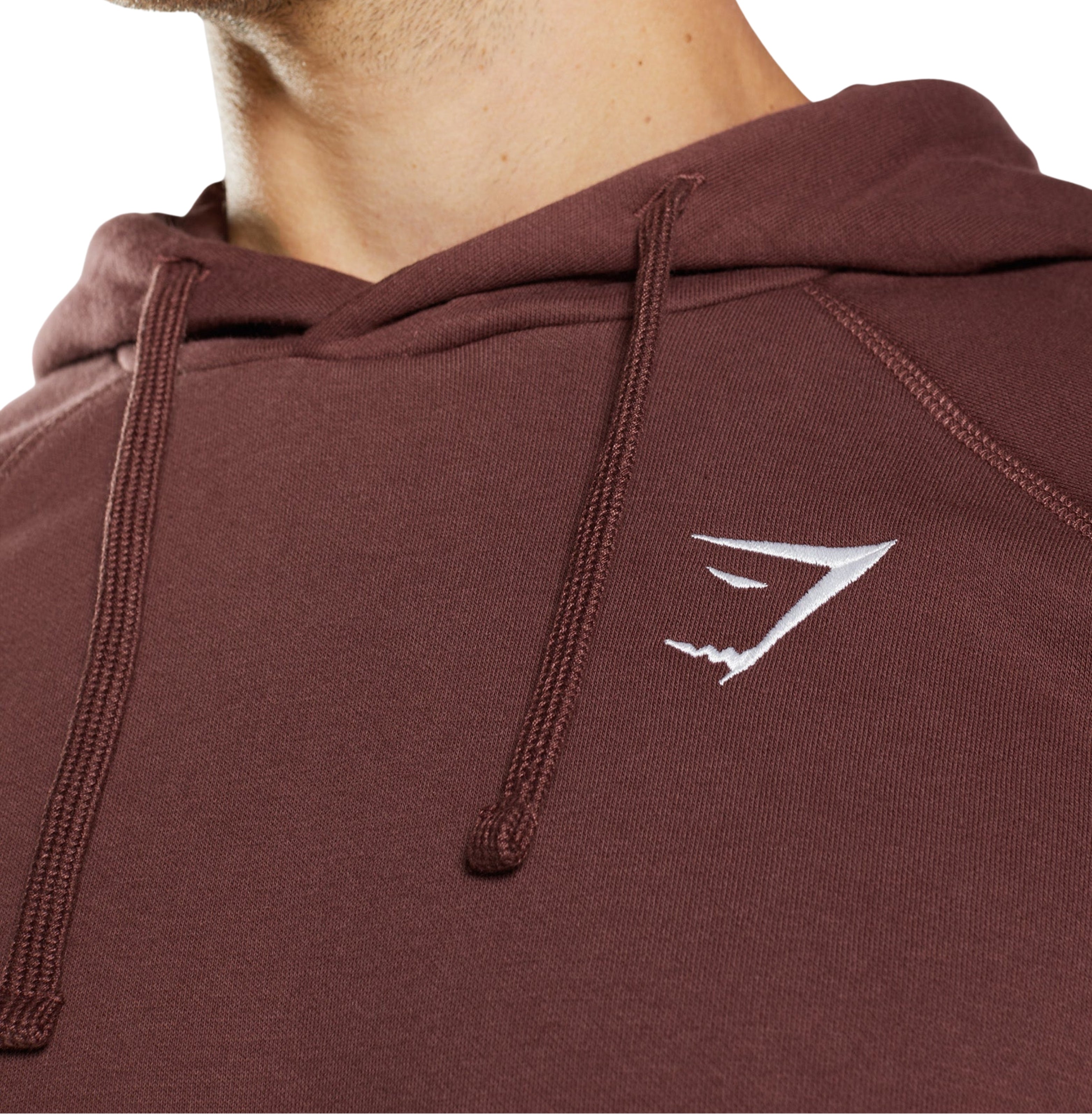 Gymshark Crest Oversized Hoodie 'Cherry Brown'