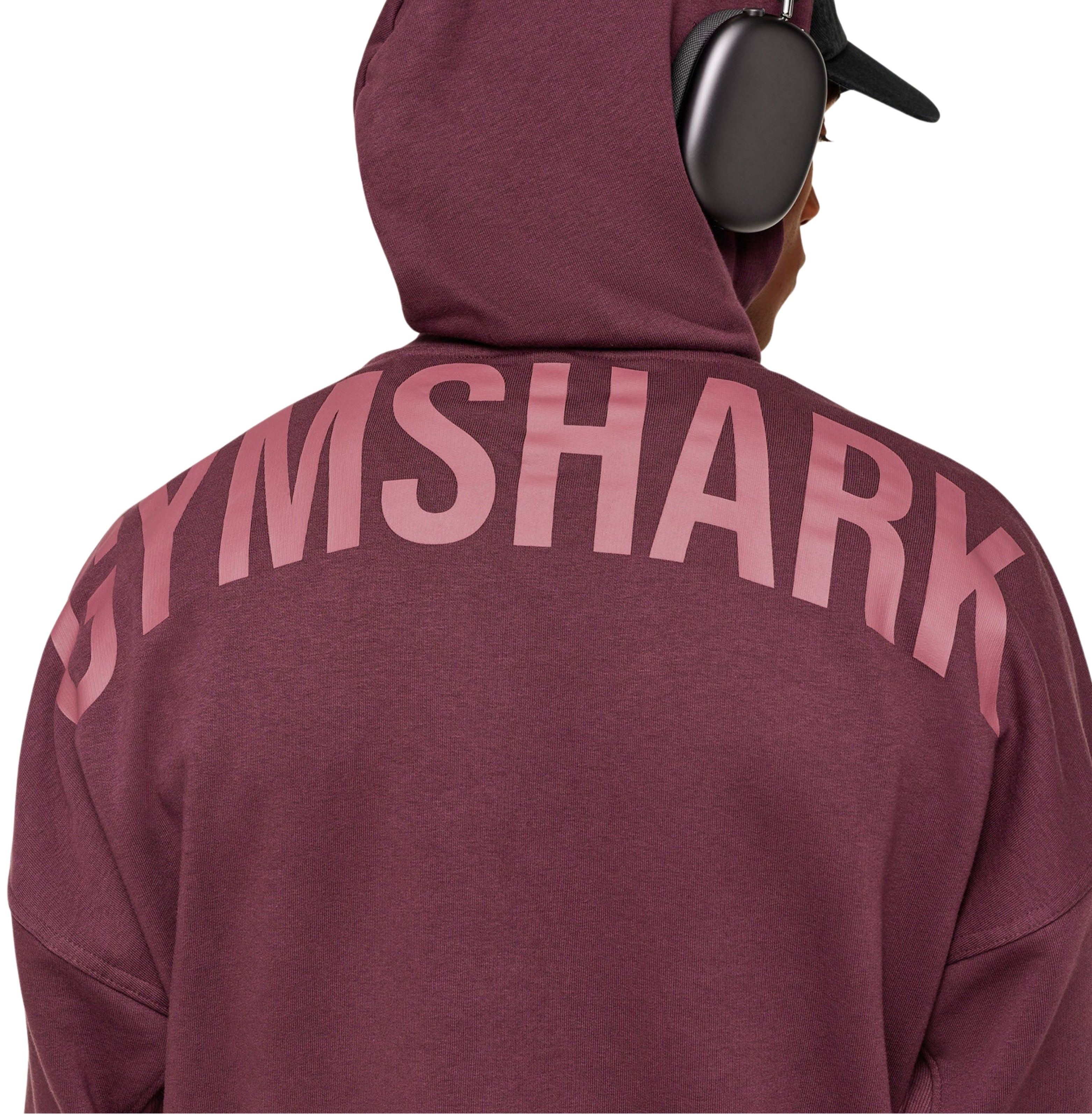 Gymshark Power Oversized Hoodie 'GS Impact Burgundy'