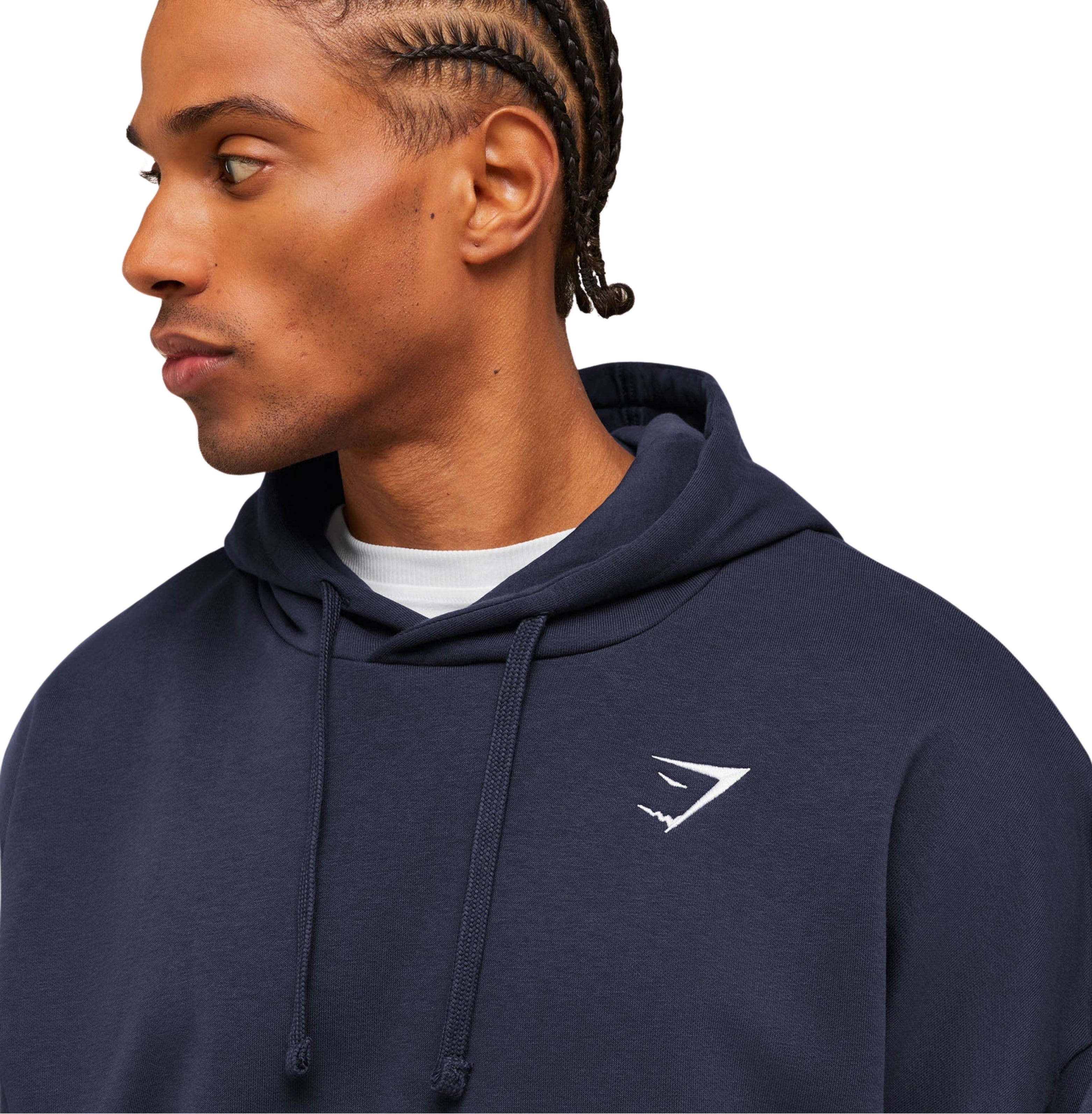 Gymshark Crest Oversized Hoodie 'Heavy Blue'