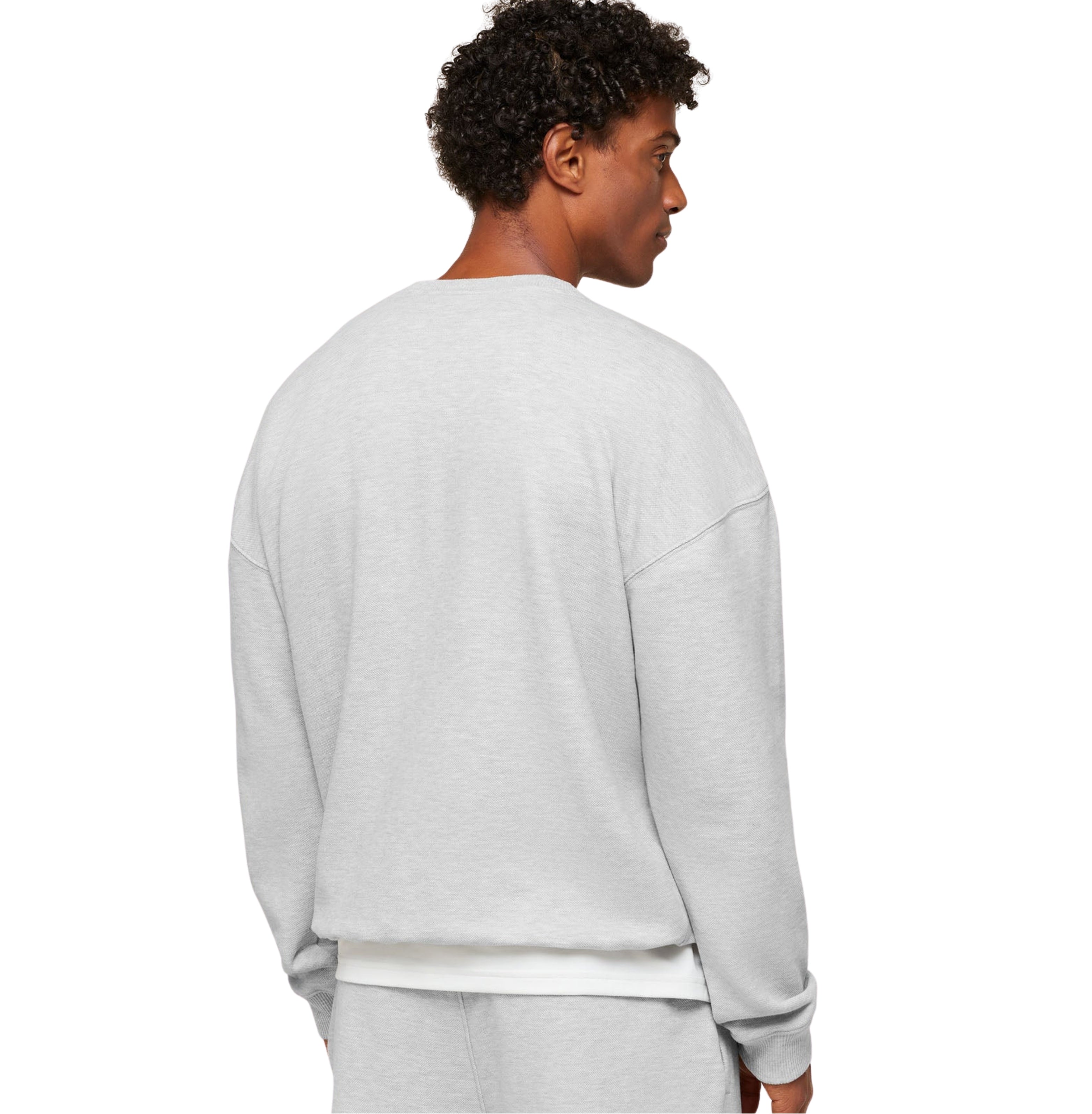 Gymshark Campus Crest Sweatshirt 'Bros Soft Grey Marl'