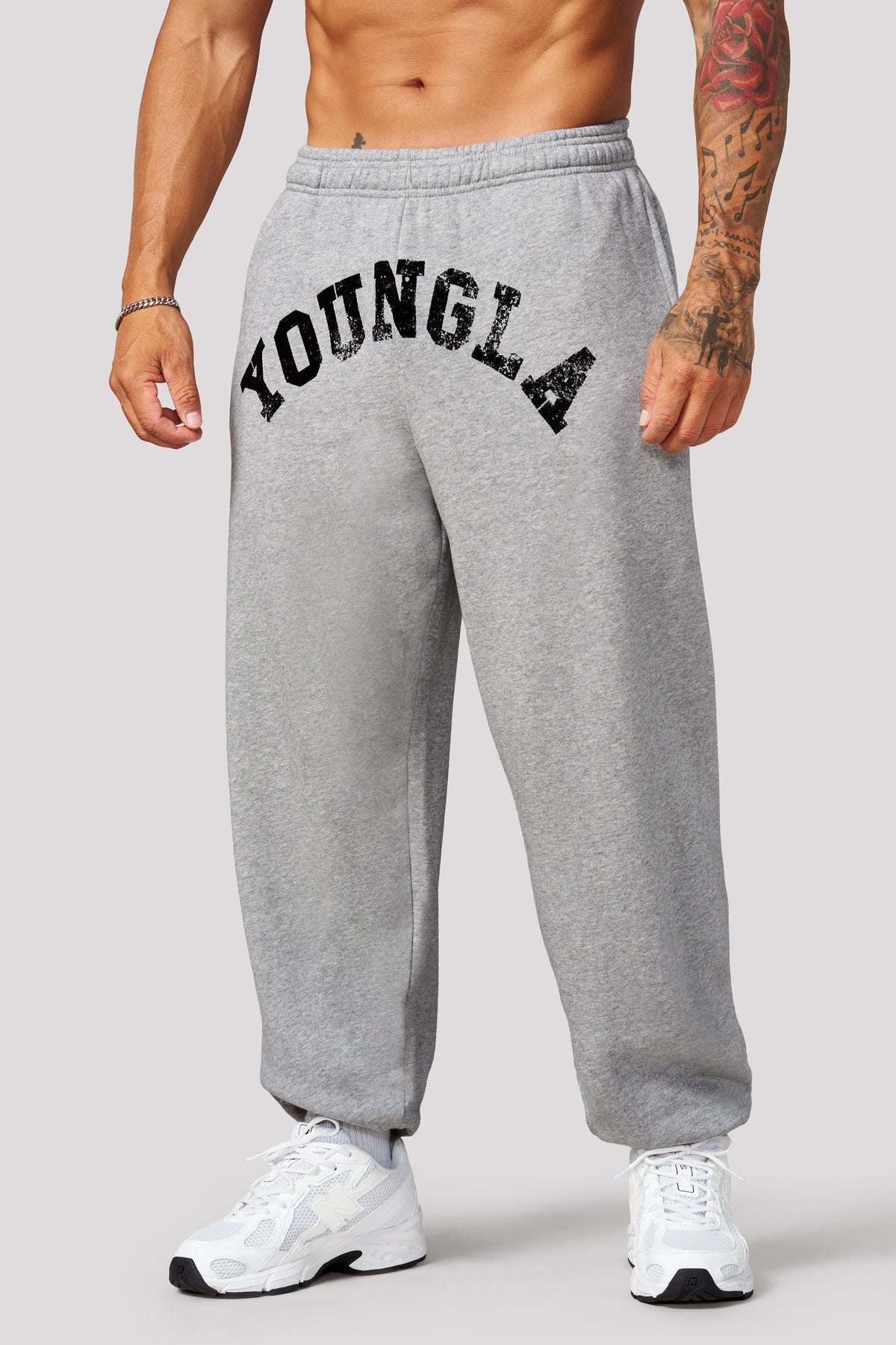YoungLA 2138 - Arc Collection Joggers - Joggers 'Heather Grey'