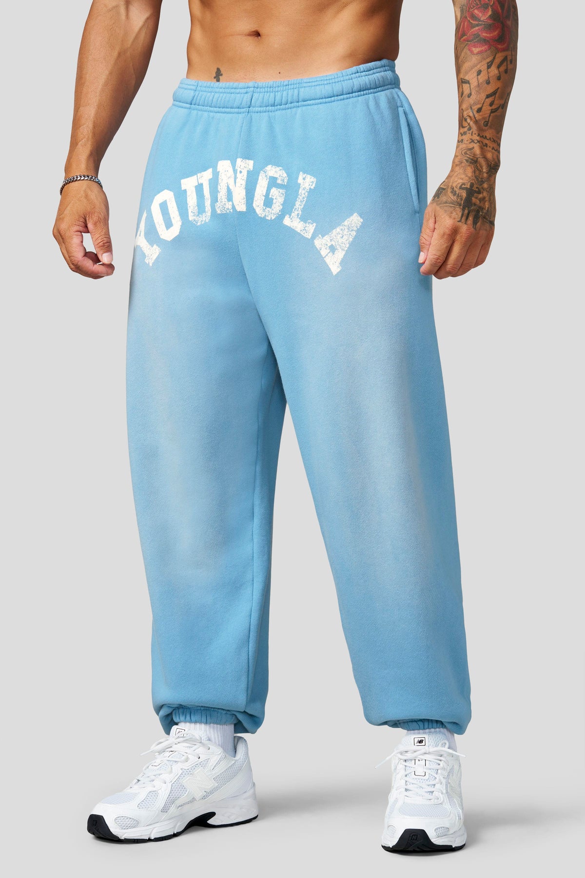 YoungLA 2138 - Arc Collection Joggers - Joggers 'Sky Blue Wash'