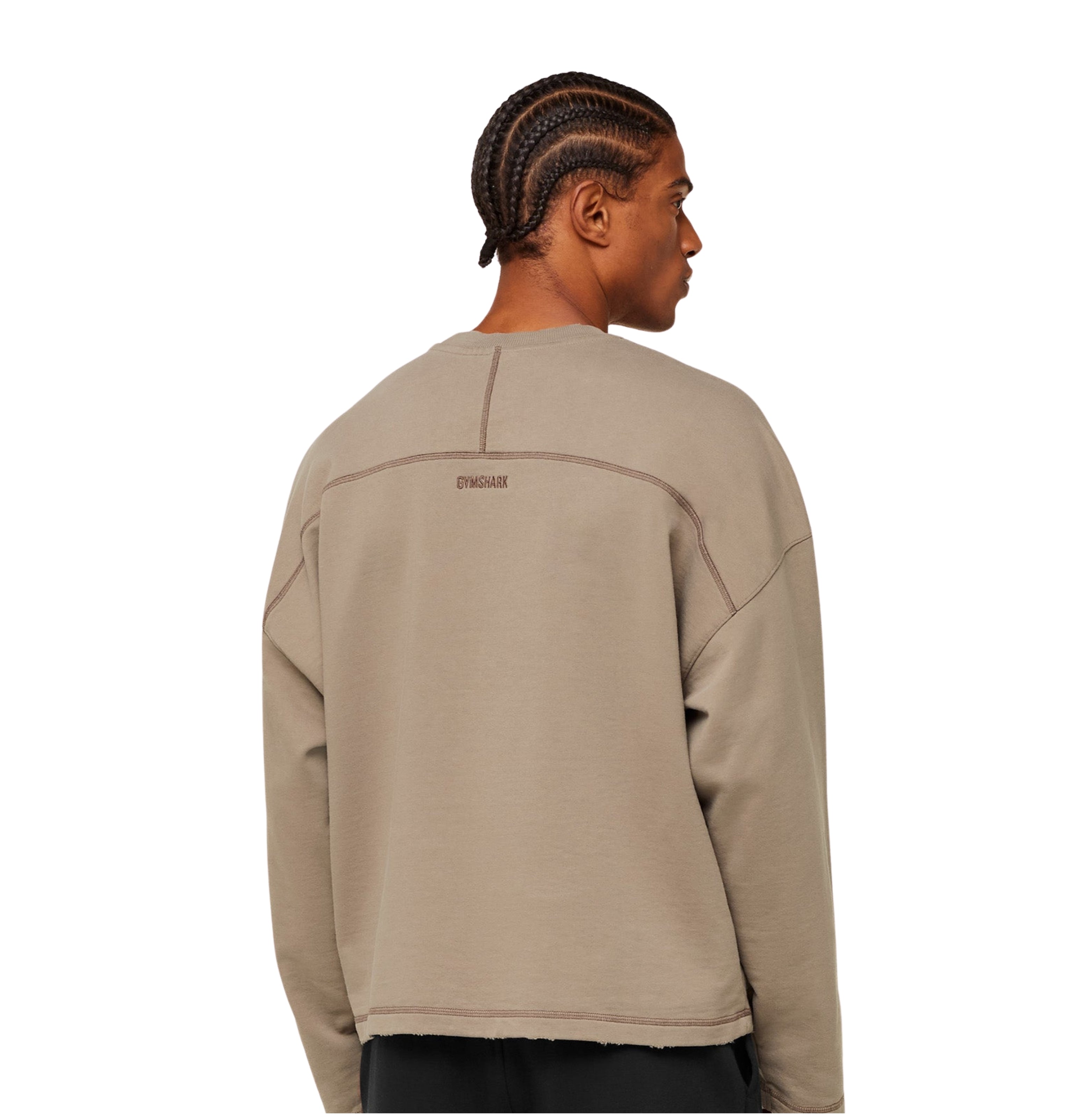 Gymshark Re-Rack Crew Neck Pullover 'Lifestyle Brown'