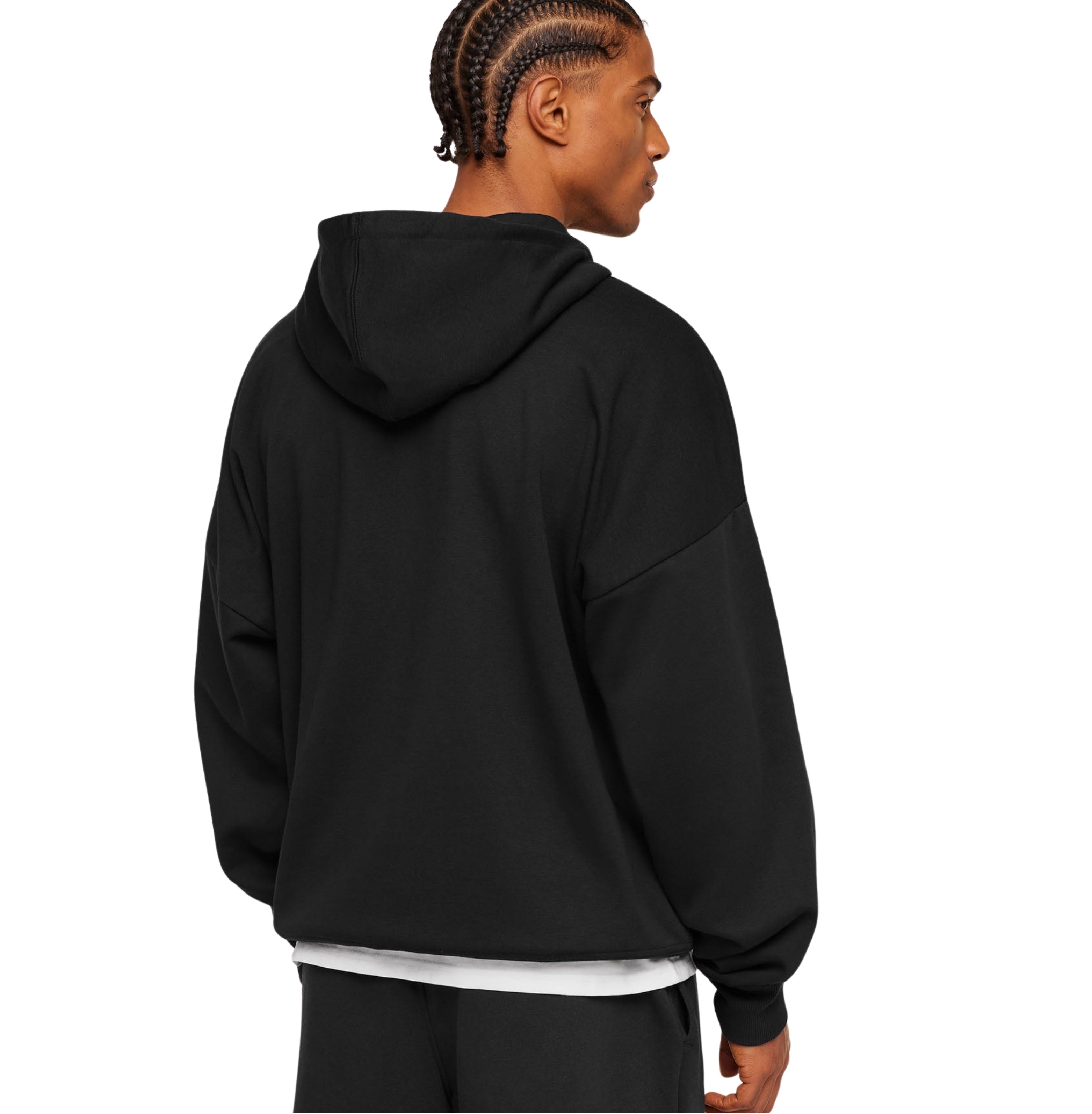 Gymshark Crest Oversized Zip Up Hoodie 'Black'