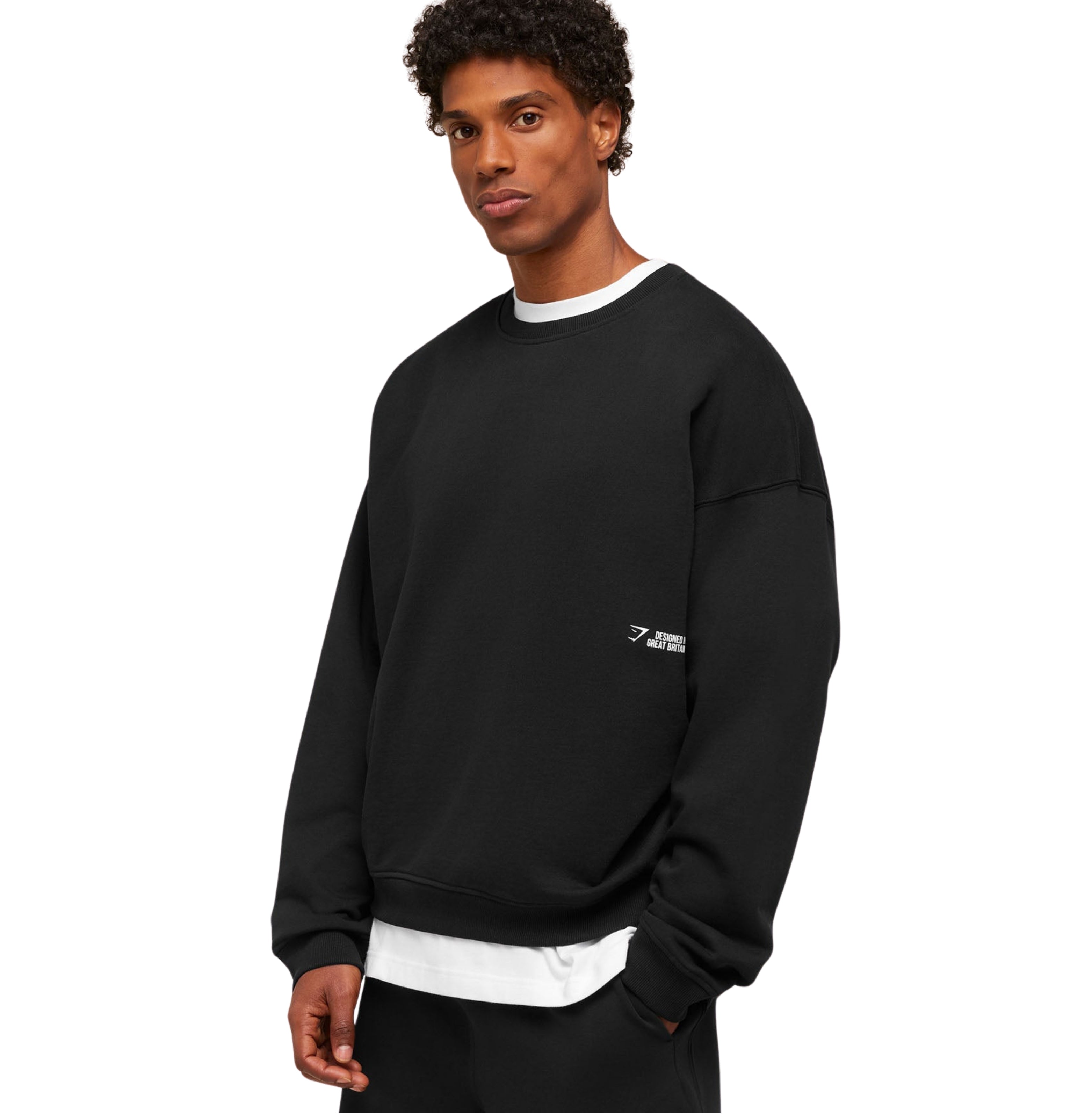 Gymshark Hybrid Sweatshirt 'Black'