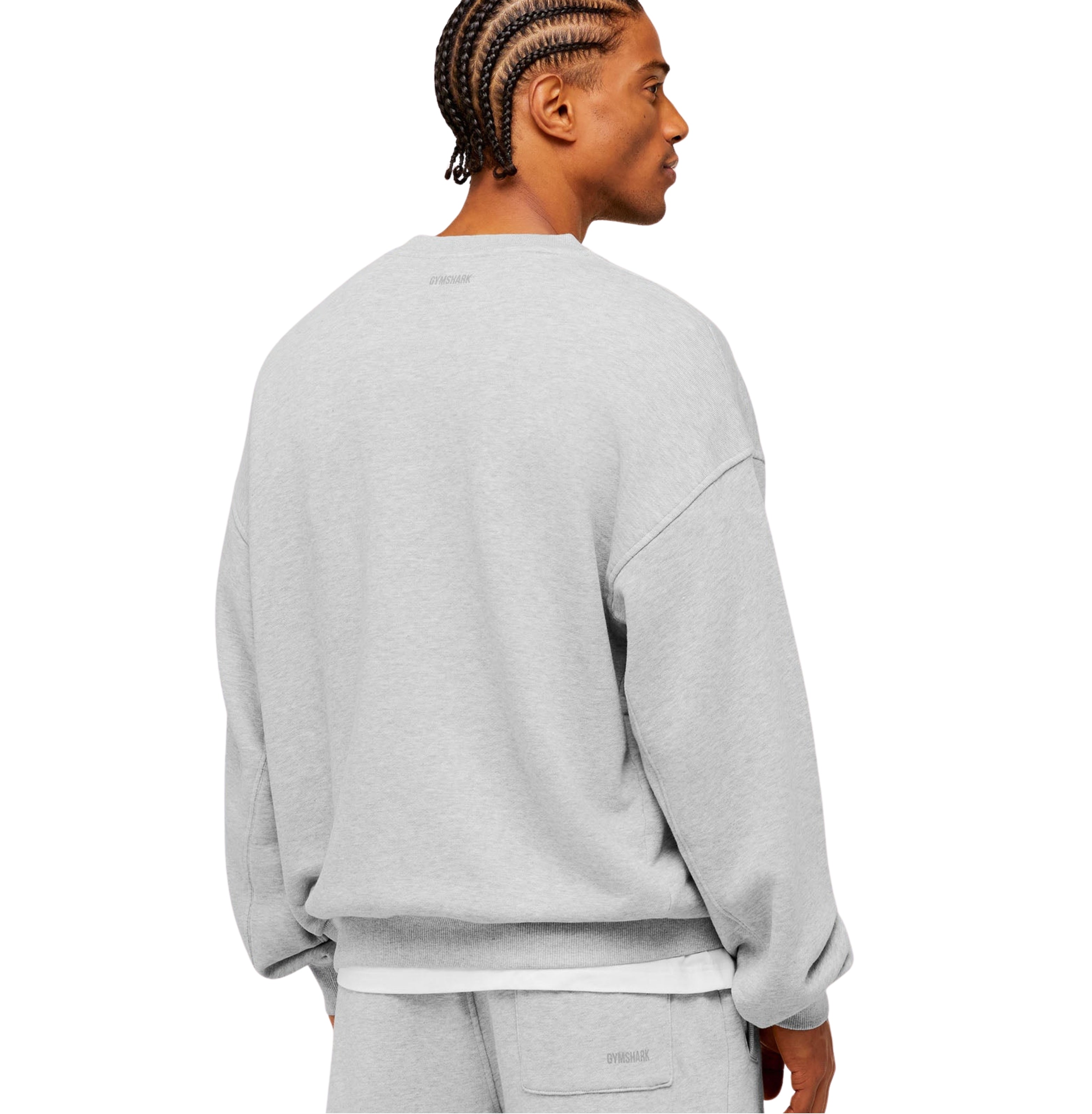 Gymshark GSLC Henley Sweat 'Bros Soft Grey Marl'