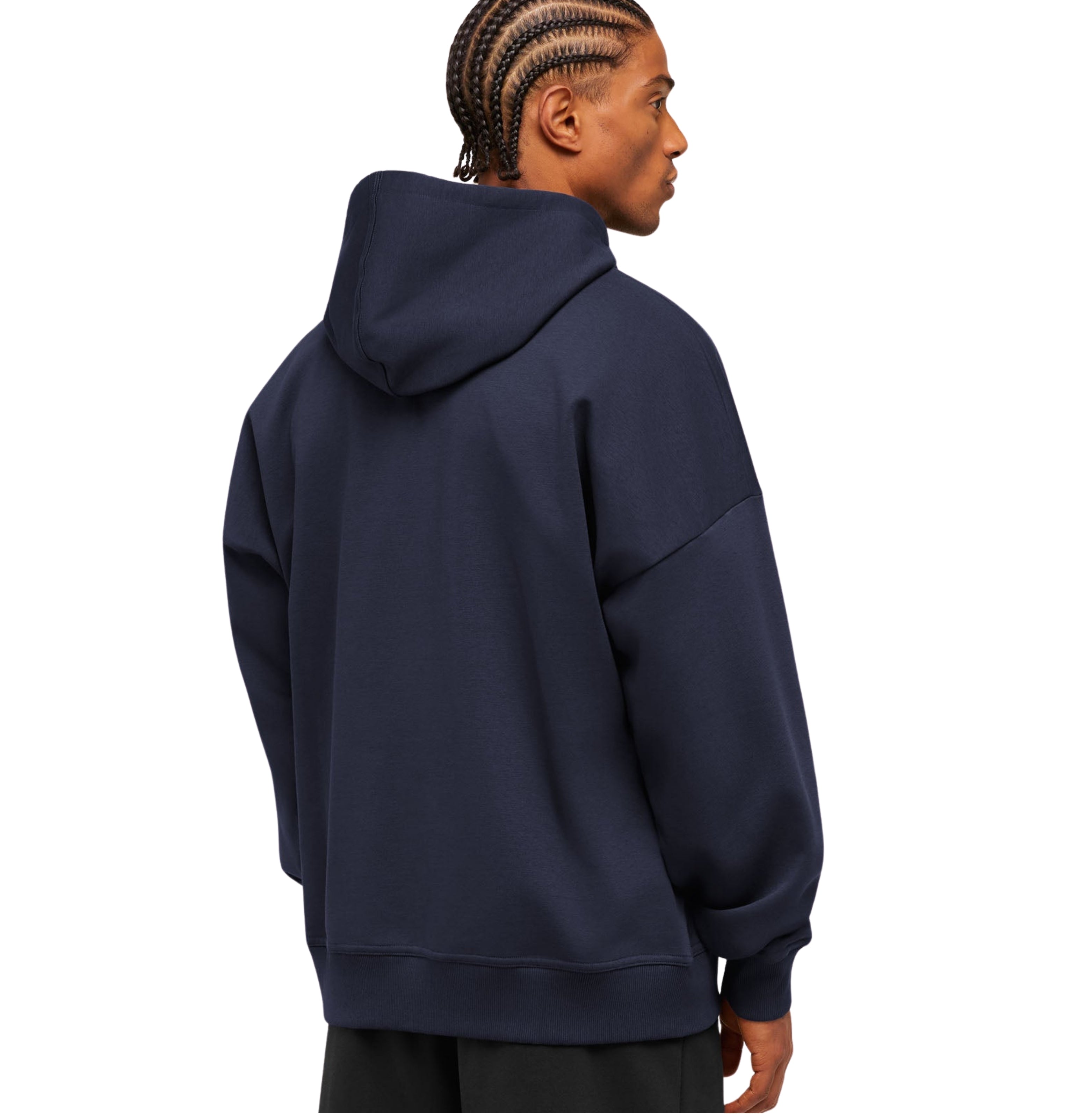 Gymshark Crest Oversized Zip Up Hoodie 'Heavy Blue'