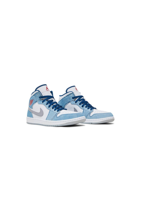 Air Jordan 1 Mid 'French Blue Fire Red'