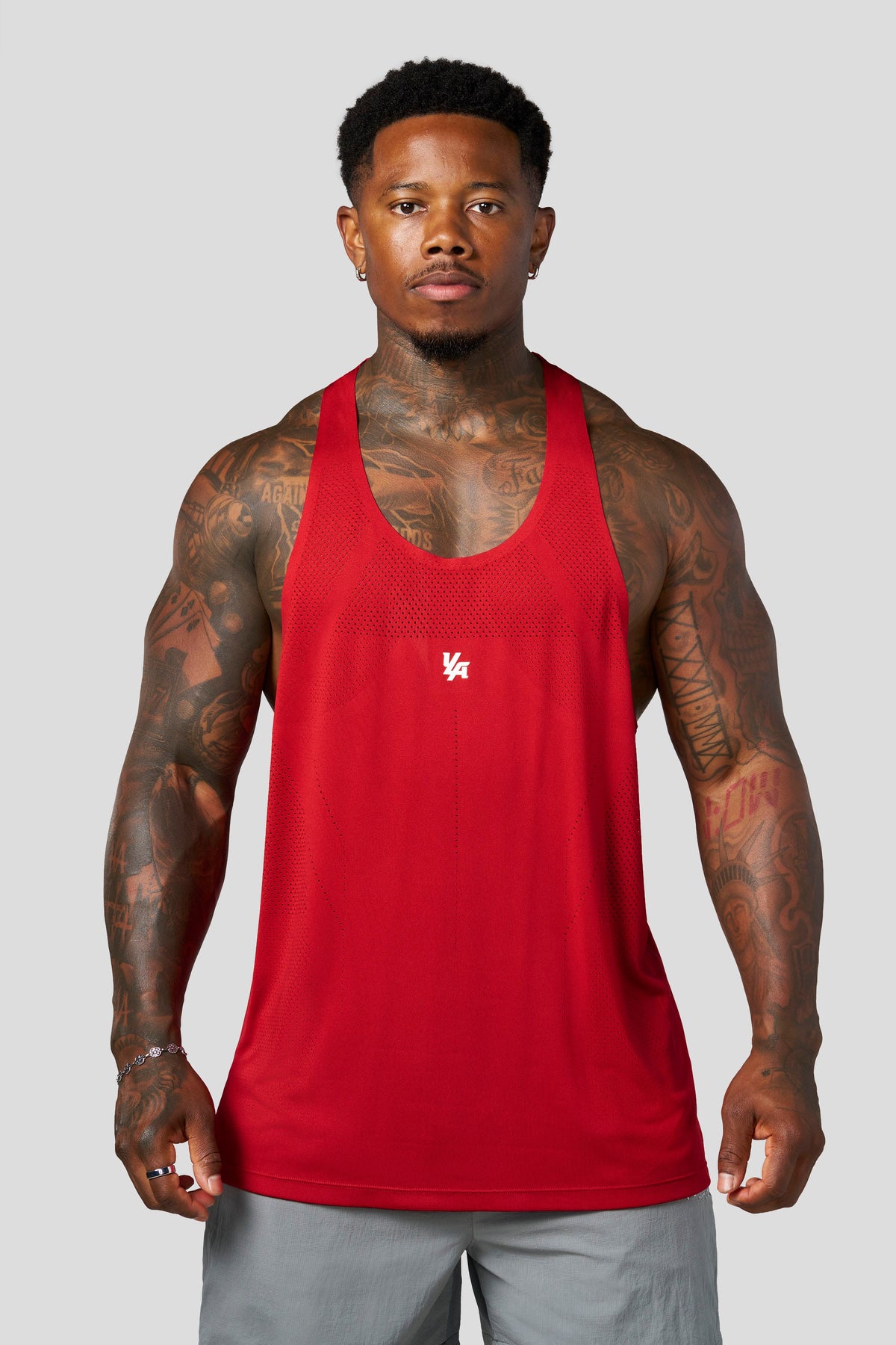 YoungLA 3039 - Engineered Mesh Tanks 'Red'
