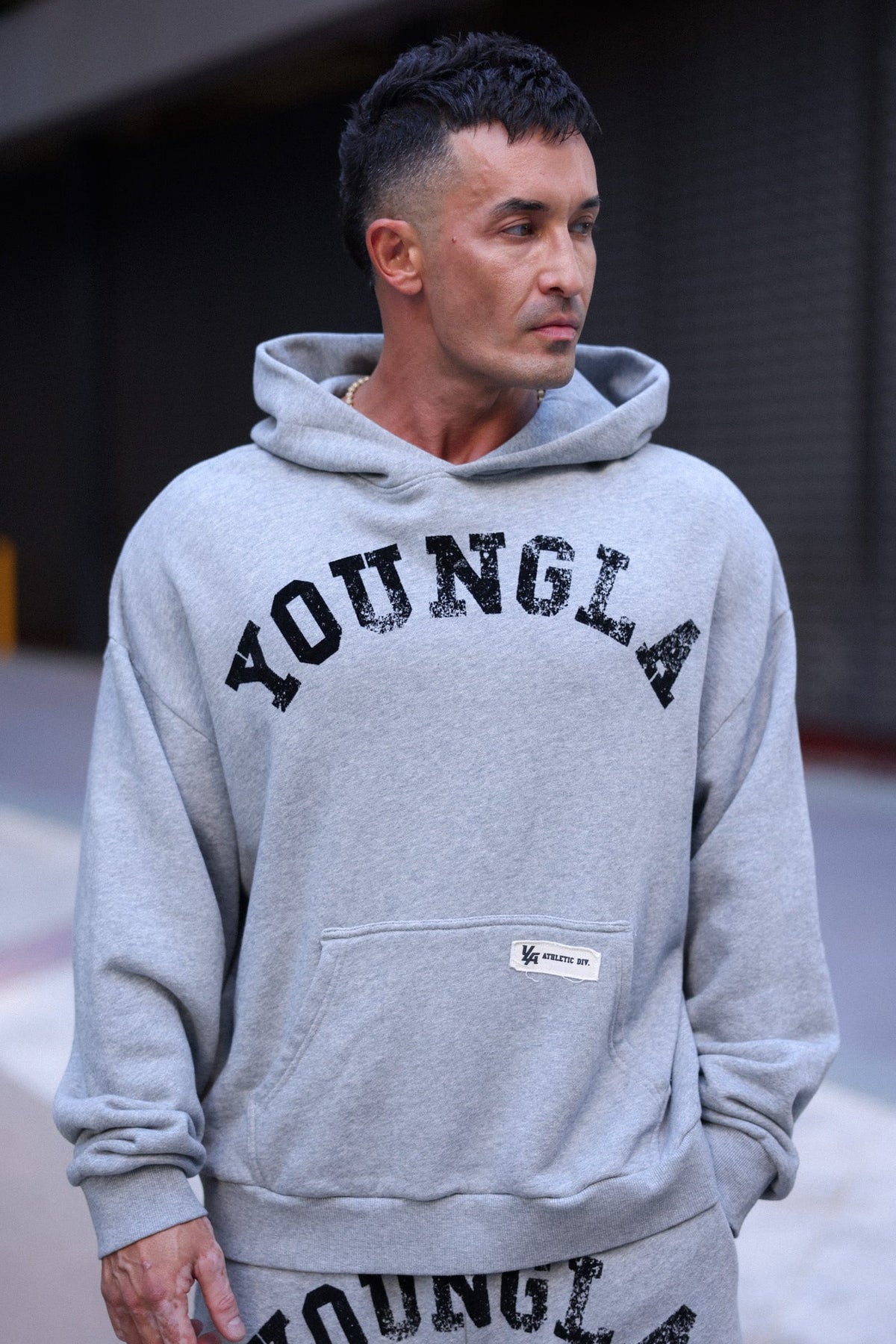 YoungLA 5022 - Arc Collection - Hoodies 'Heather Grey'