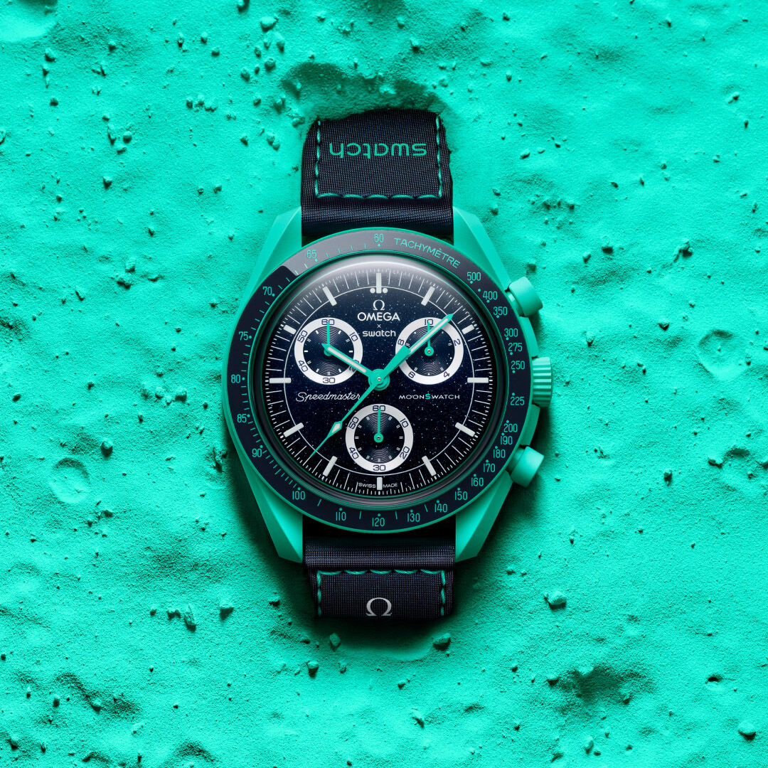 Swatch x Omega Bioceramic Moonswatch 'Mission On Earth - Polar Lights'
