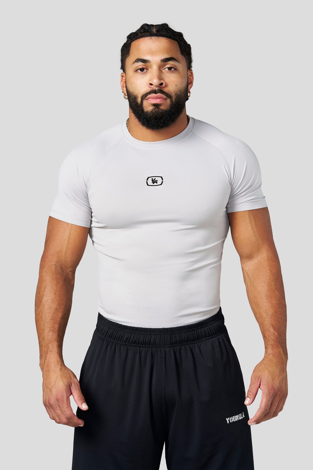 YoungLA 4046 - Form Compression Tees 'Grey'