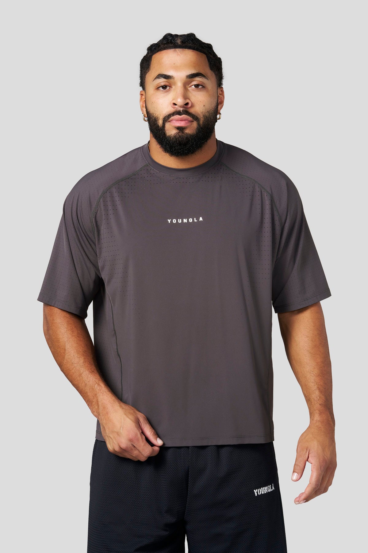 YoungLA 4222 - Motion Training Tees 'Charcoal'
