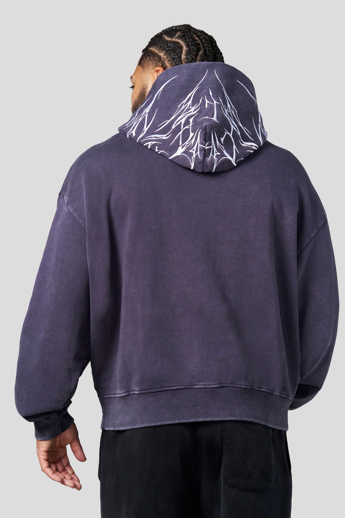 YoungLA 5033 - Vengeance Pullover Hoodies 'Purple Wash'