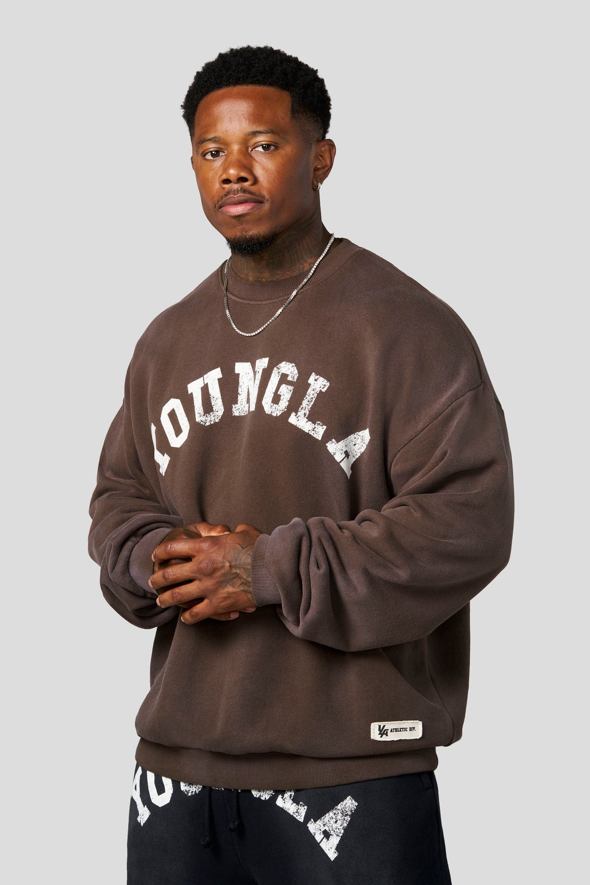 YoungLA 5261 - Arc Collection - Crewnecks 'Brown Wash'