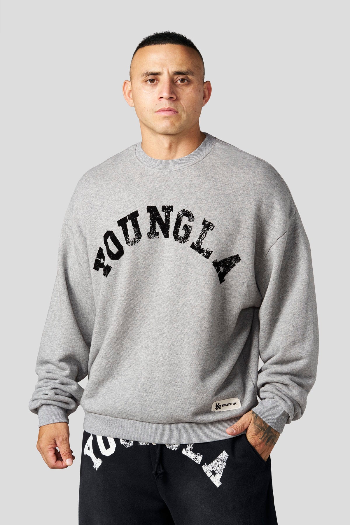 YoungLA 5261 - Arc Collection - Crewnecks 'Heather Grey'