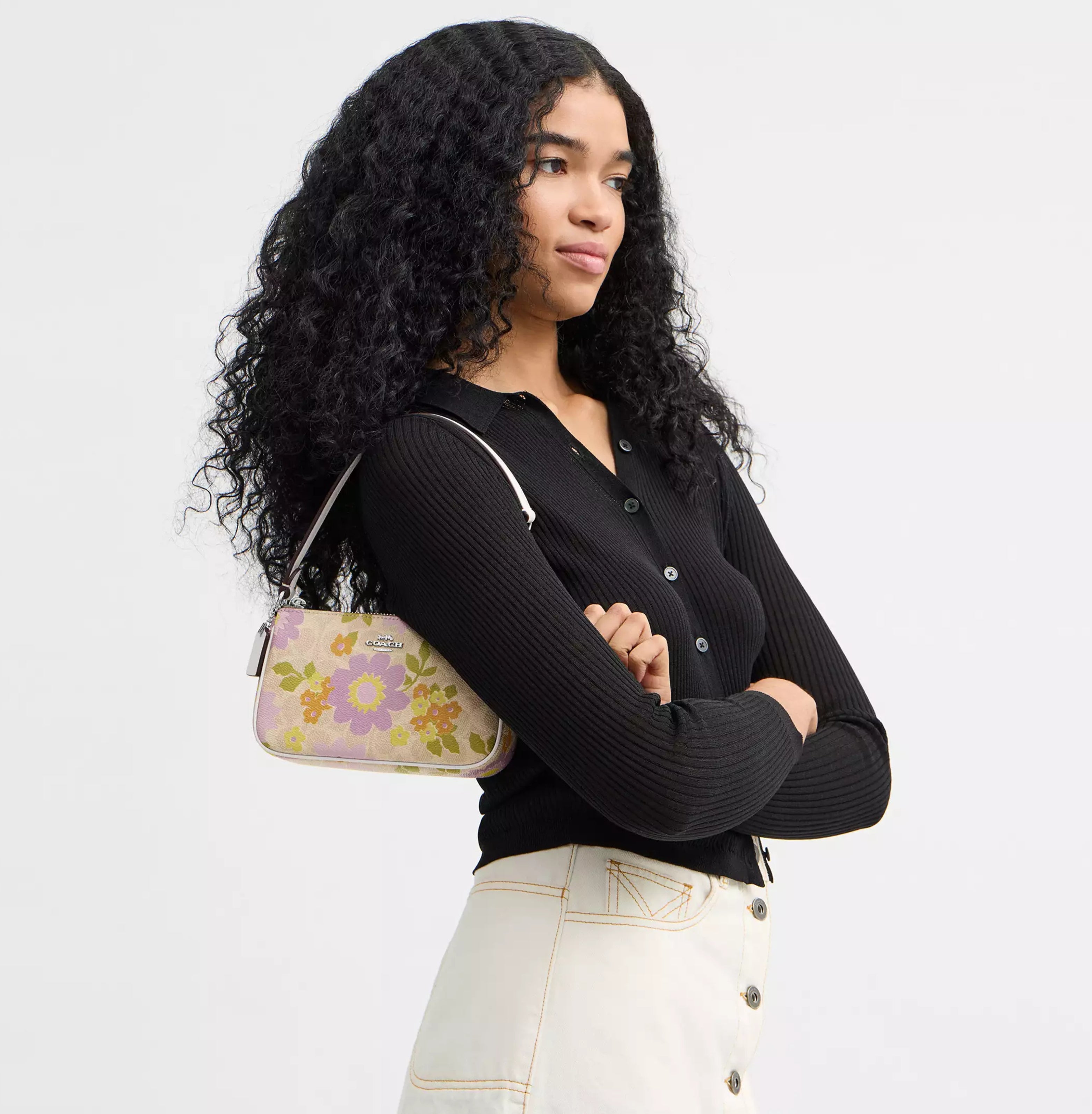 COACH Nolita 19 In Signature Canvas With Floral Print