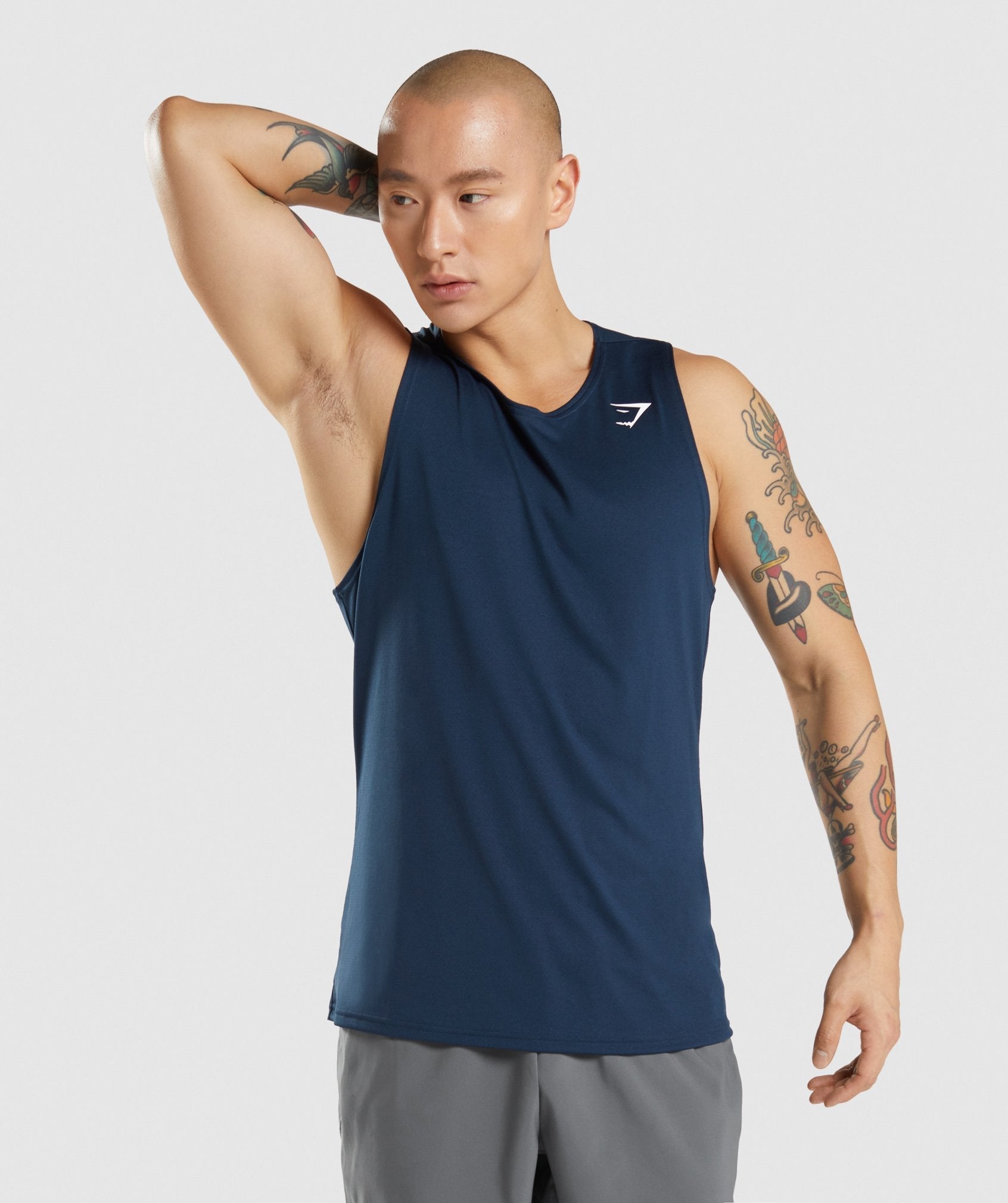 Gymshark Arrival Tank 'Navy'